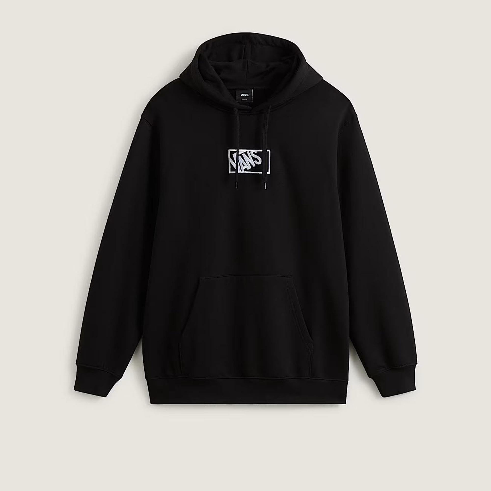 BLOCKED BOX PO HOODIE - SIYAH