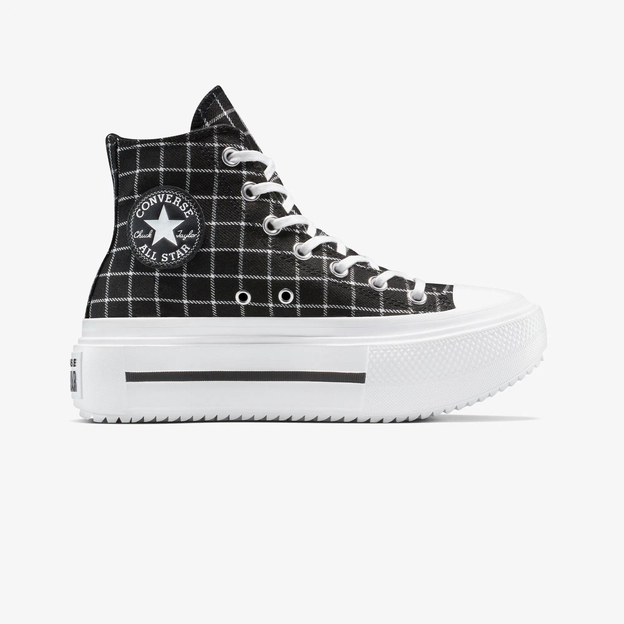 CHUCK TAYLOR ALL STAR LIFT DOUBLE STACK PLATFORM PLAID - SİYAH
