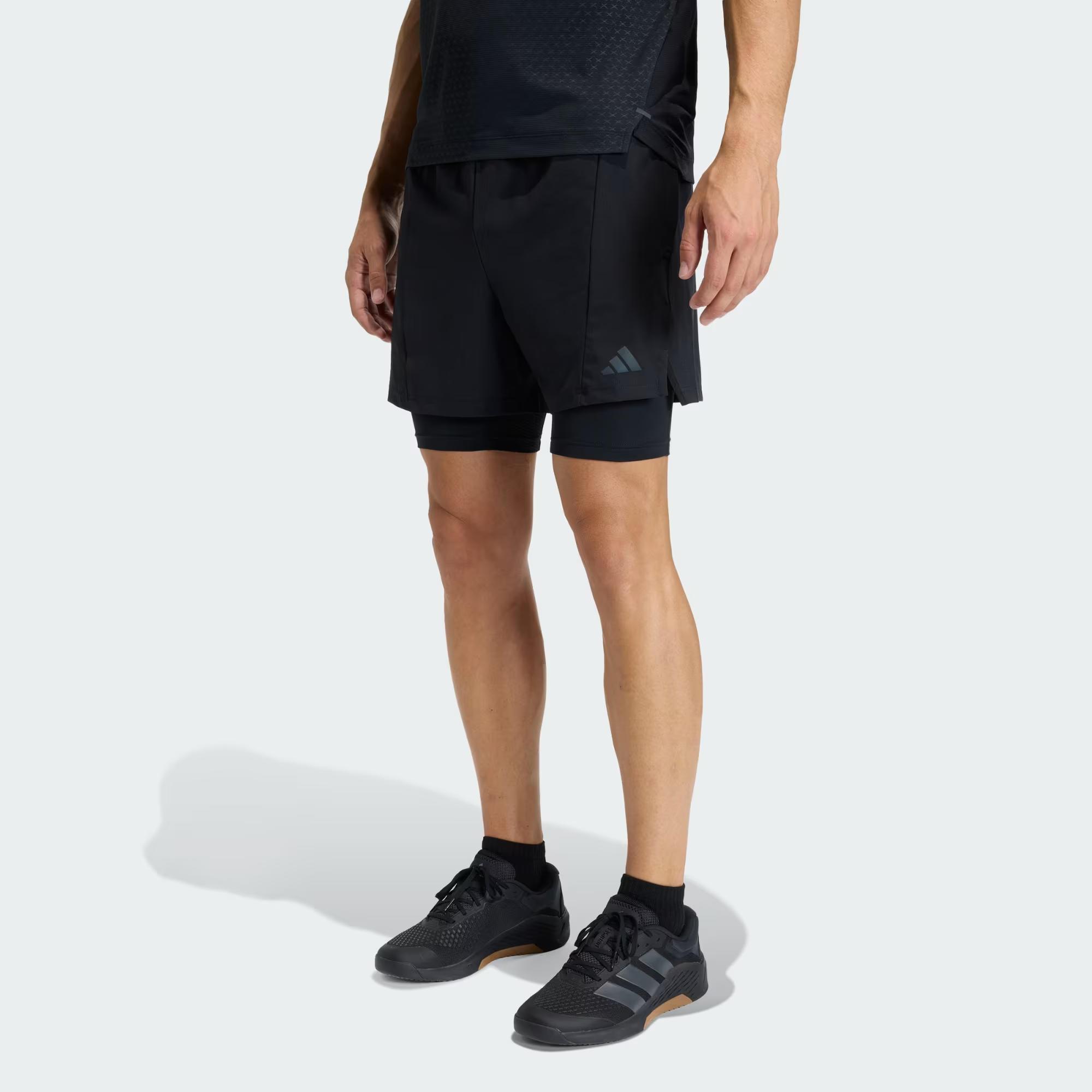 D4T 2IN1 SHORTS - ADIDAS SIYAH