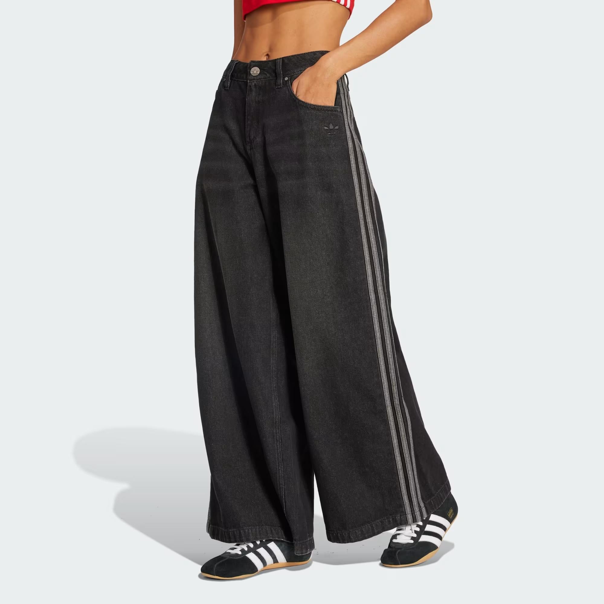 DENIM WIDE PANT - ADIDAS SIYAH