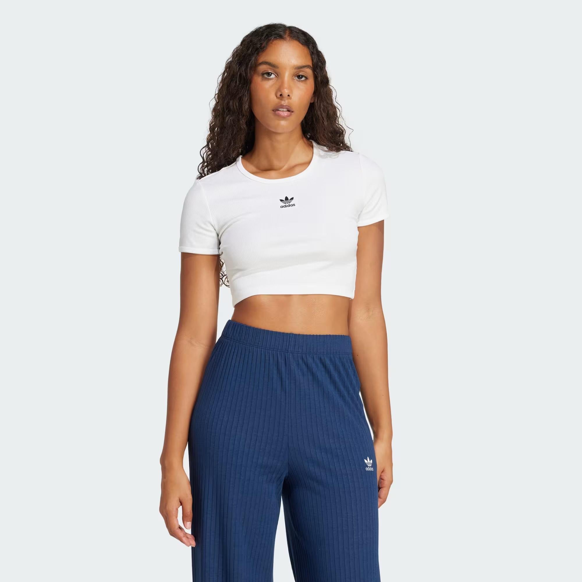 ESS RIB TEE - ADIDAS SIYAH