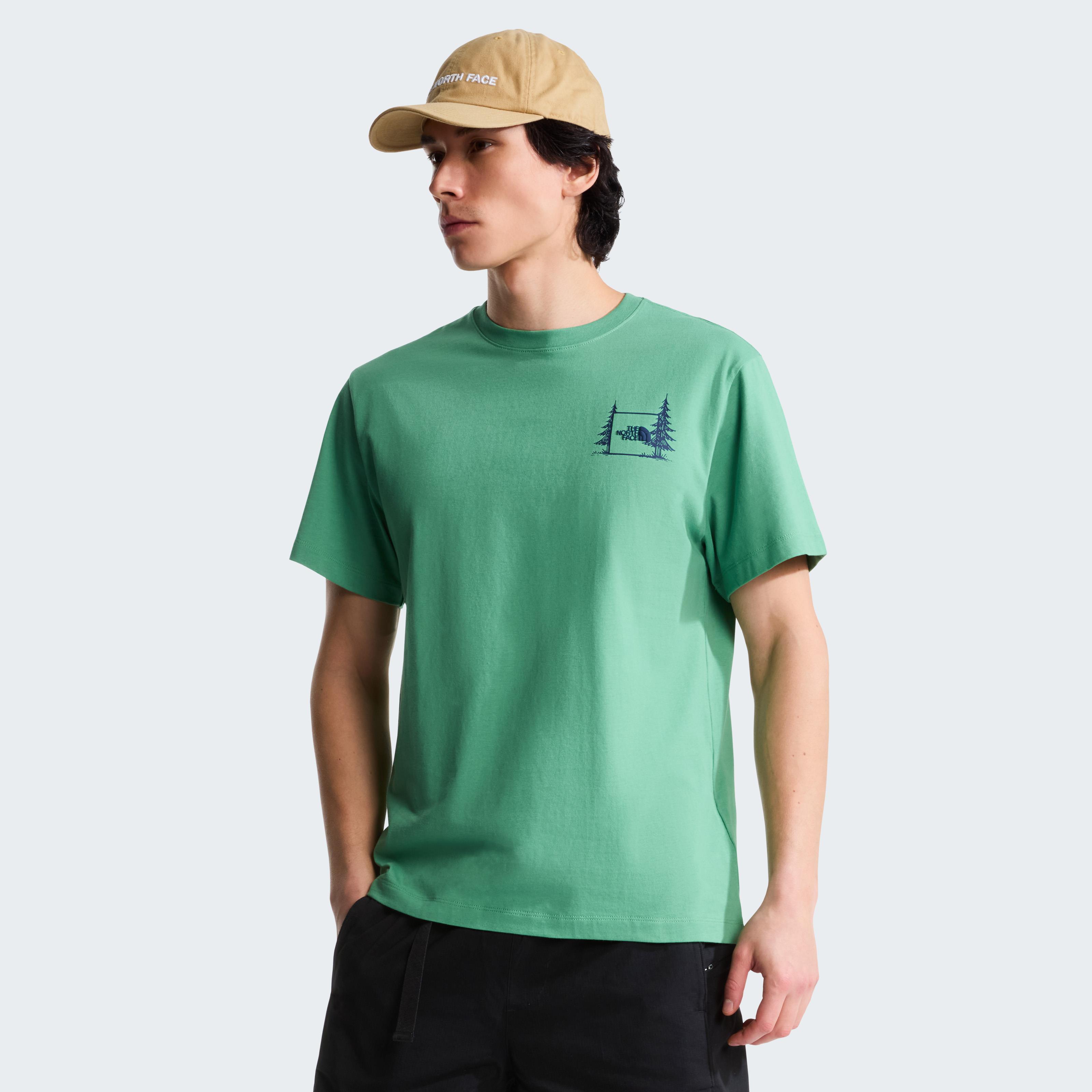 M CAMPING RELAXED SHORT SLEEVE TEE-GRAPH - PEMBE
