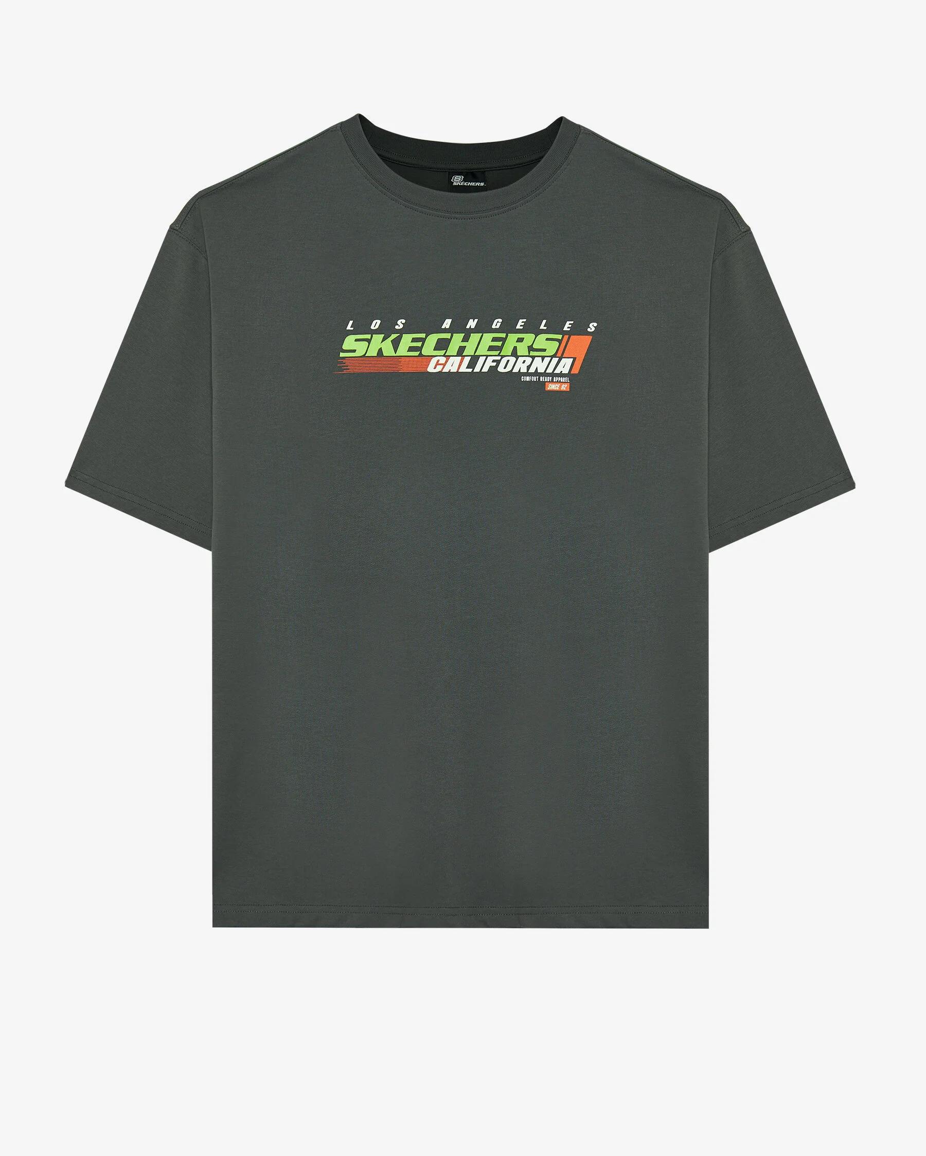 M Graphic Tee Heavy Weight Oversize T-Shirt - GRİ