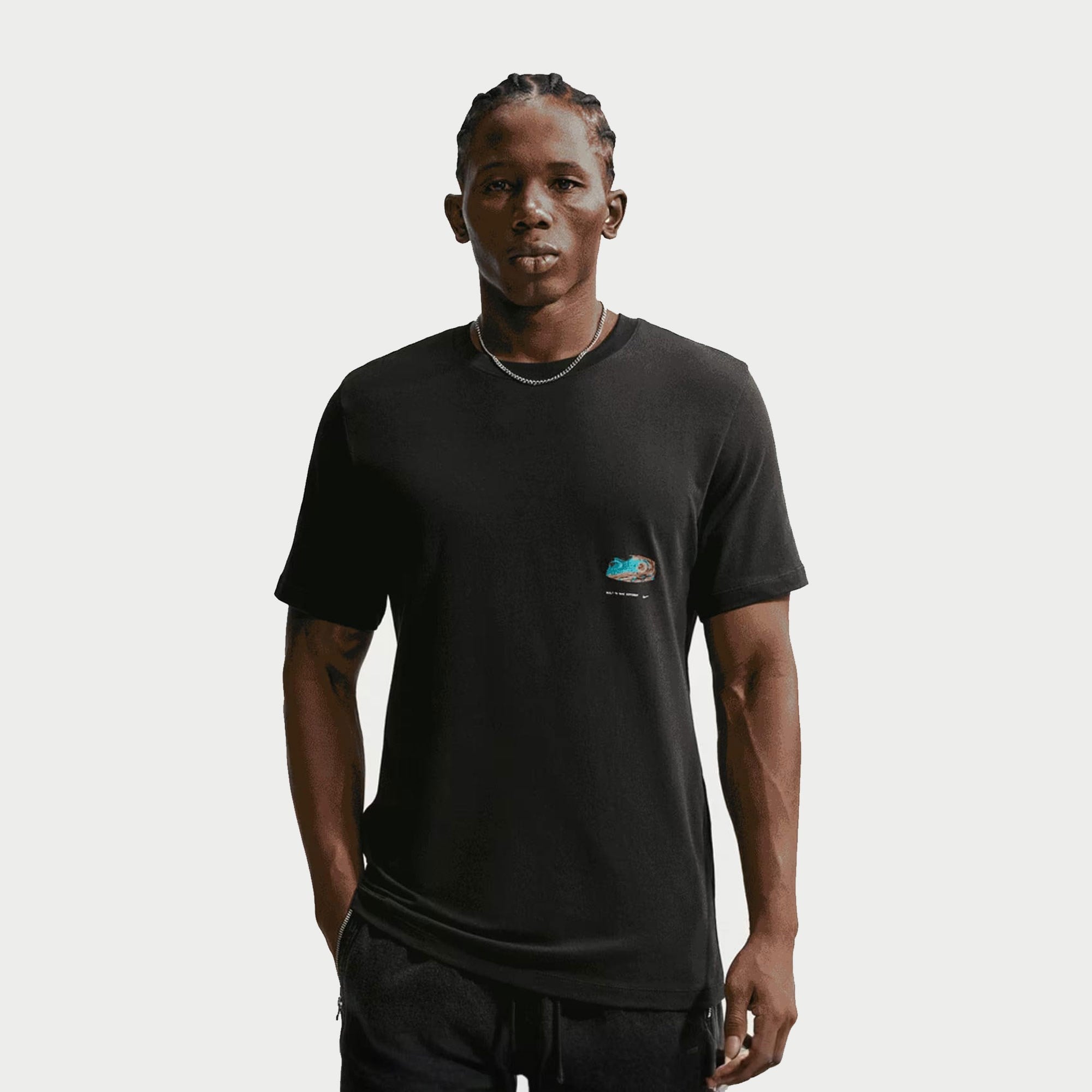 M NSW TEE STD GLOBE - BEYAZ
