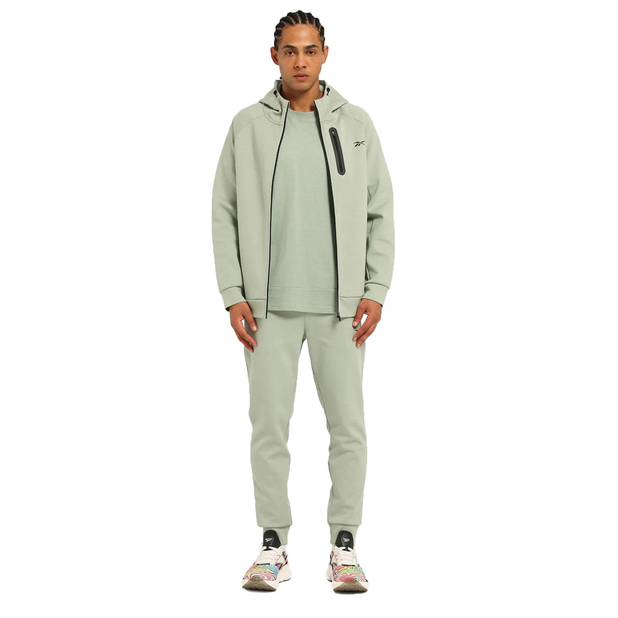 REEBOK DESCE FZ SWEAT SHIRT - YEŞİL