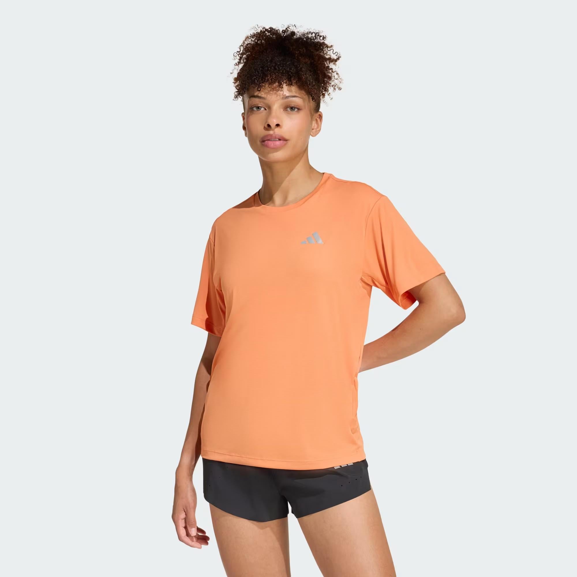Run Ess Tee W - ADIDAS SIYAH