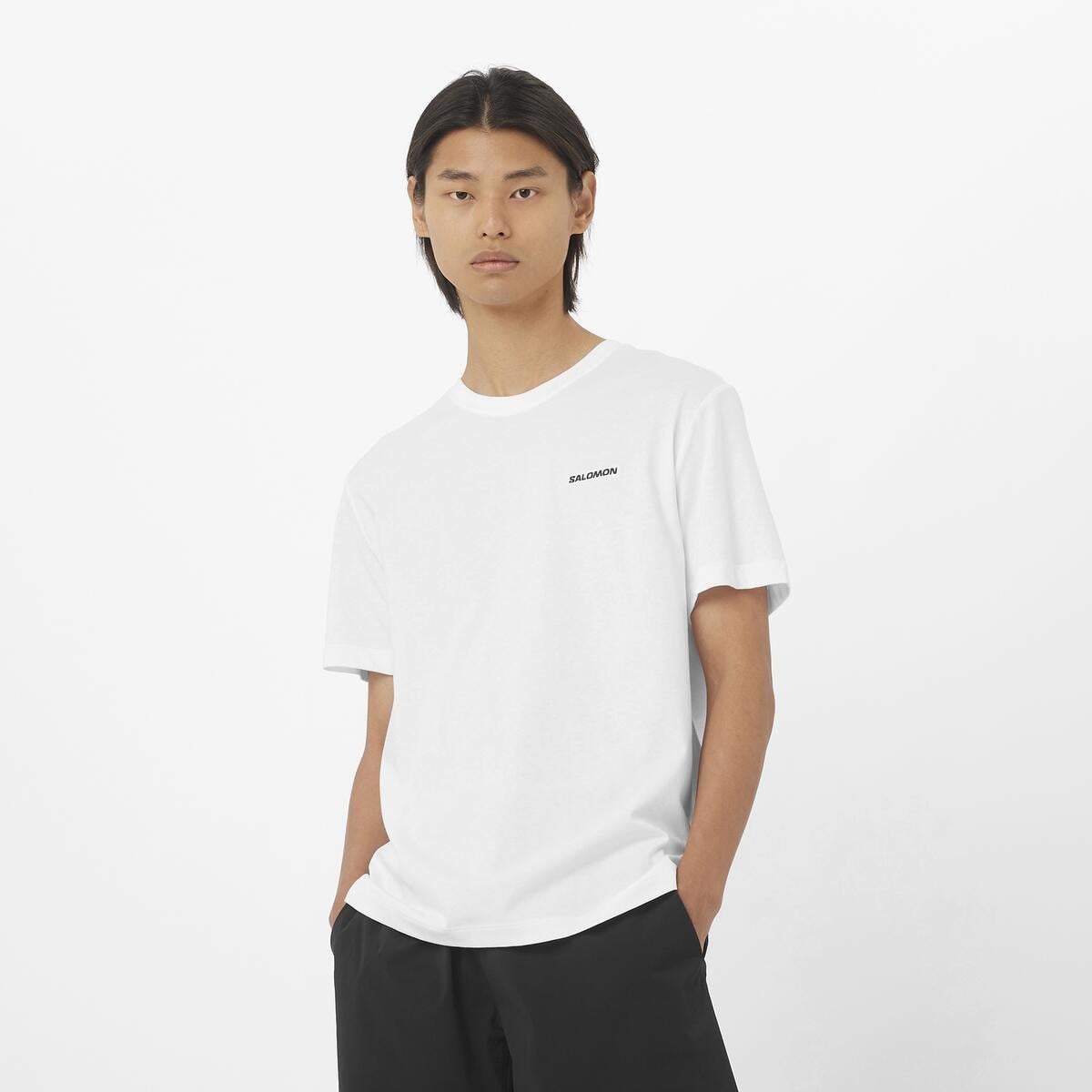 SALOMON LOGO TEE M - SIYAH