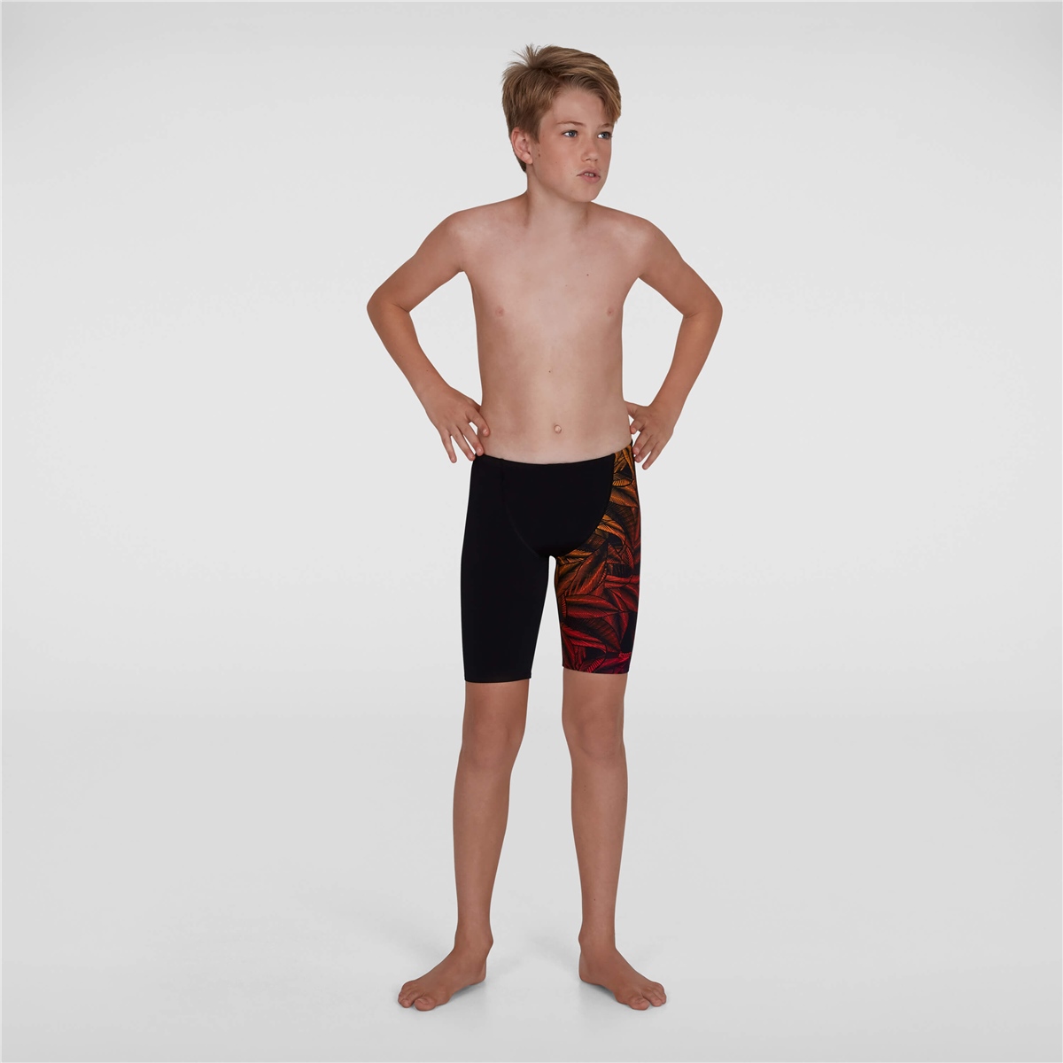 Speedo Junior JungleLizzard V Cut Jammer Çocuk Yüzücü Mayosu