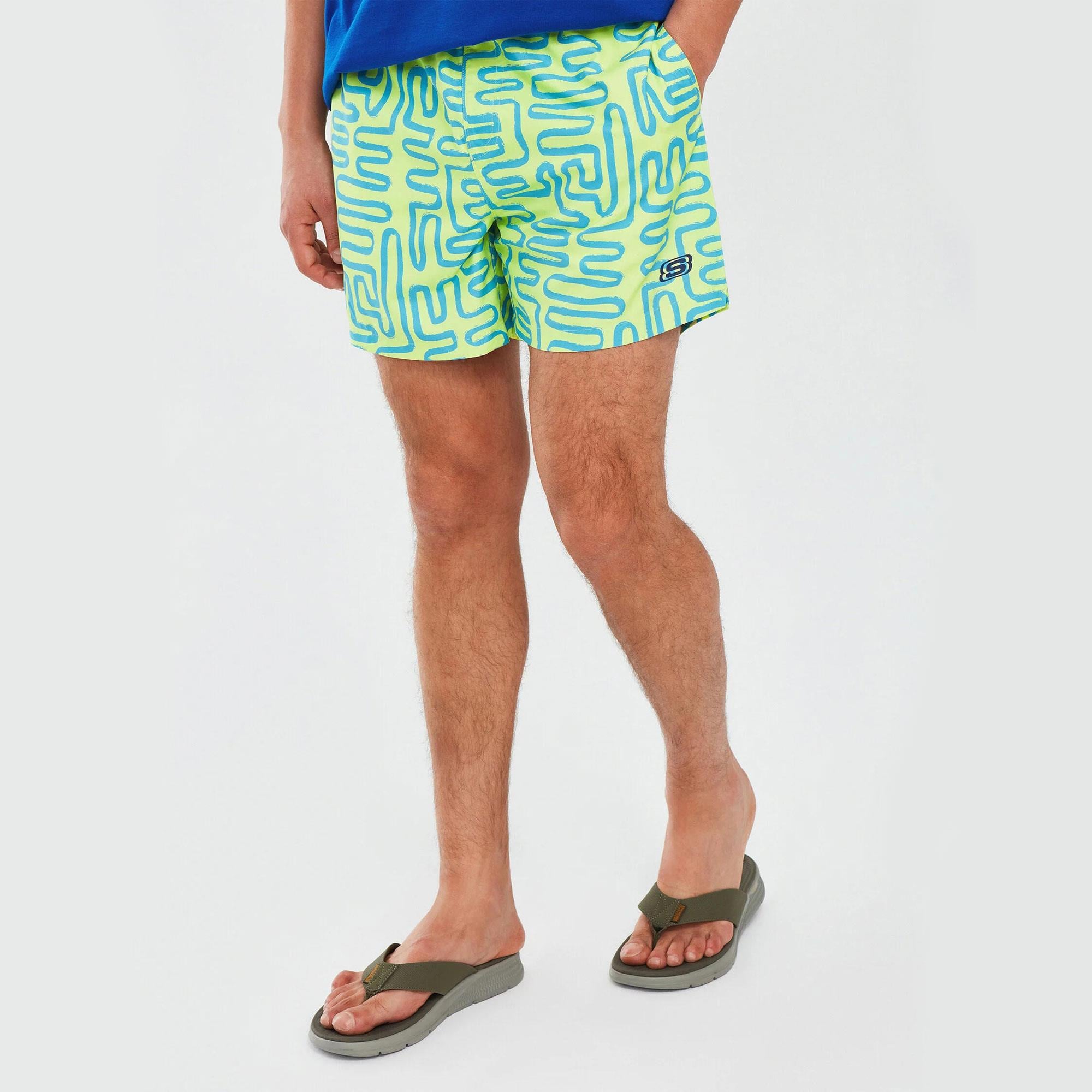 Swimwear M 5 inch Swimshort - GÜMÜŞ/KIRMIZI