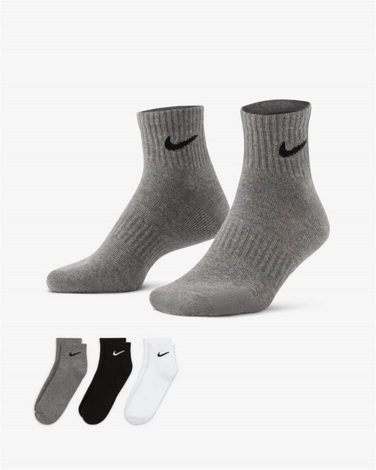 U NK EVERYDAY CSH ANKL 3PR 132 - NIKE 964
