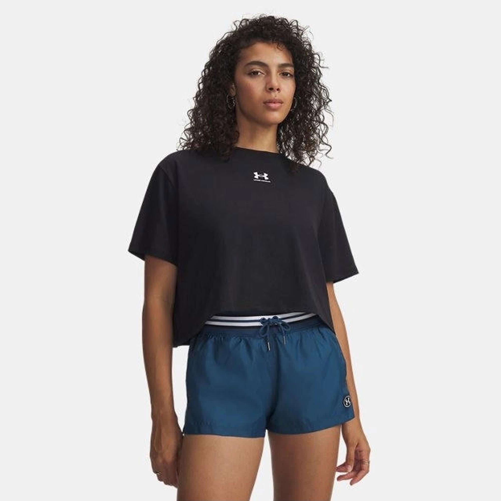 UA Rival Boxy Tee Solid - SİYAH