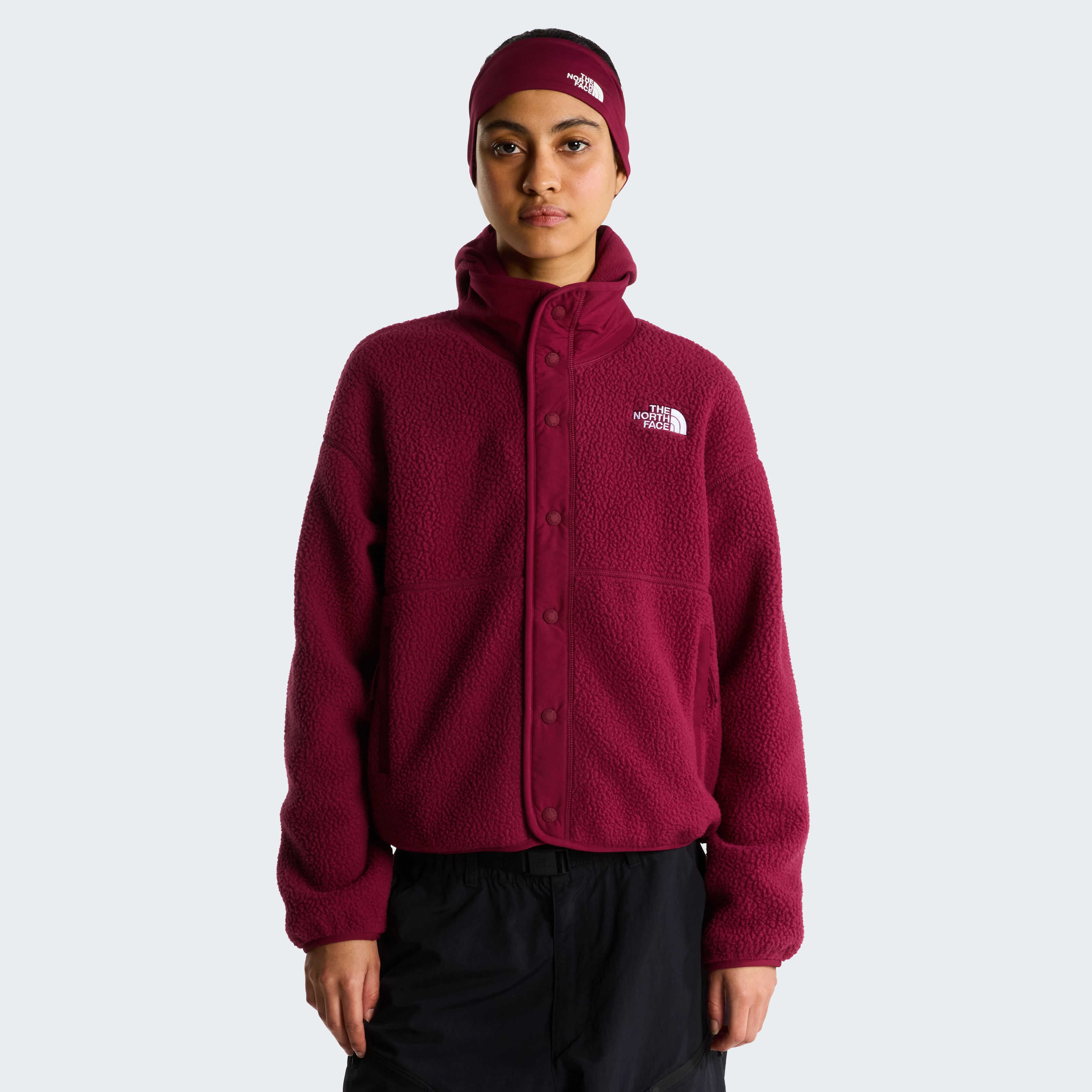 W CRAGMONT SNAP FRONT FLEECE JACKET - SIYAH