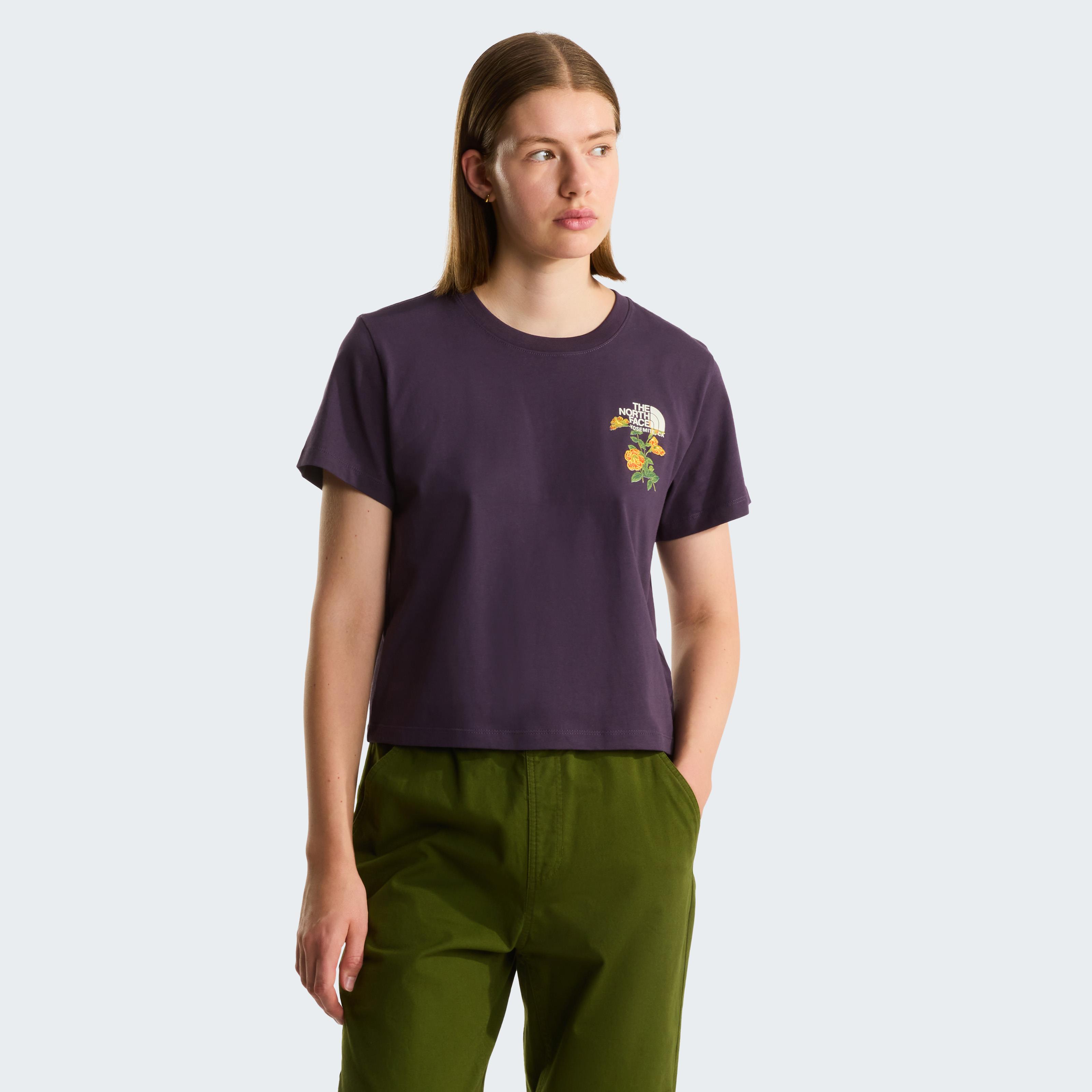 W FLORA EMBRO REGULAR SHORT SLEEVE TEE-G - SIYAH