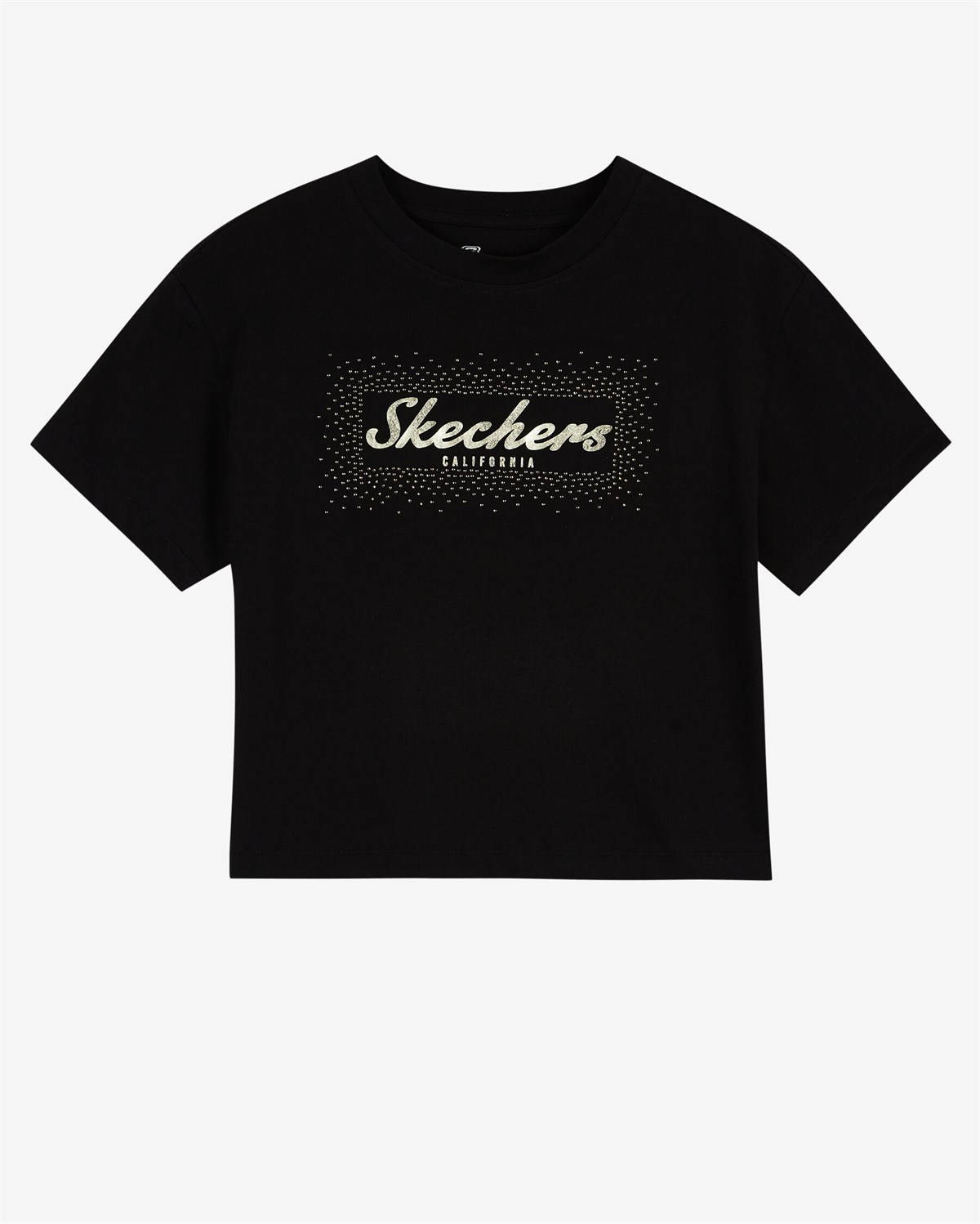 W Graphic Tee Shiny Logo T-Shirt - SİYAH