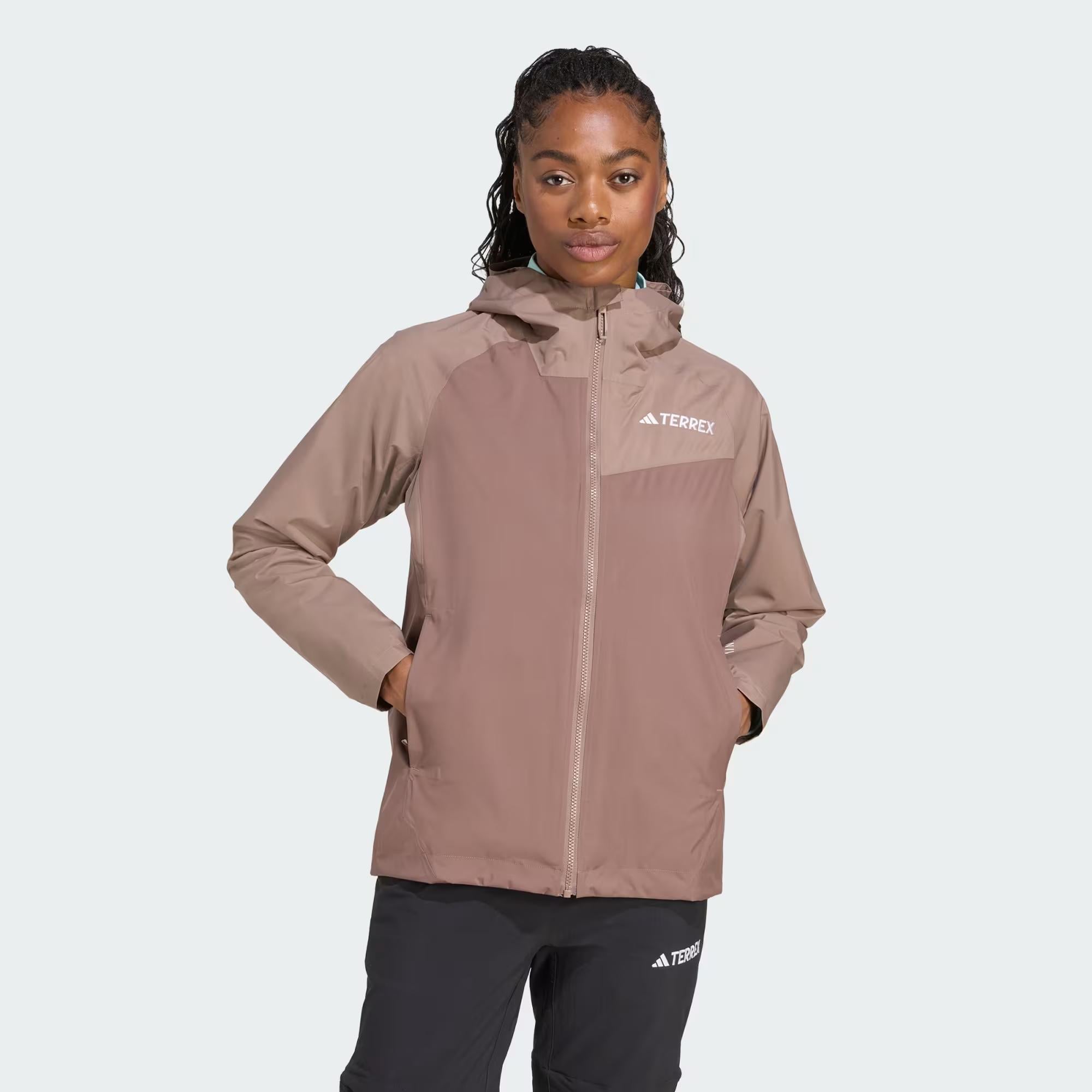 W MT 2L RAIN JK - ADIDAS SIYAH