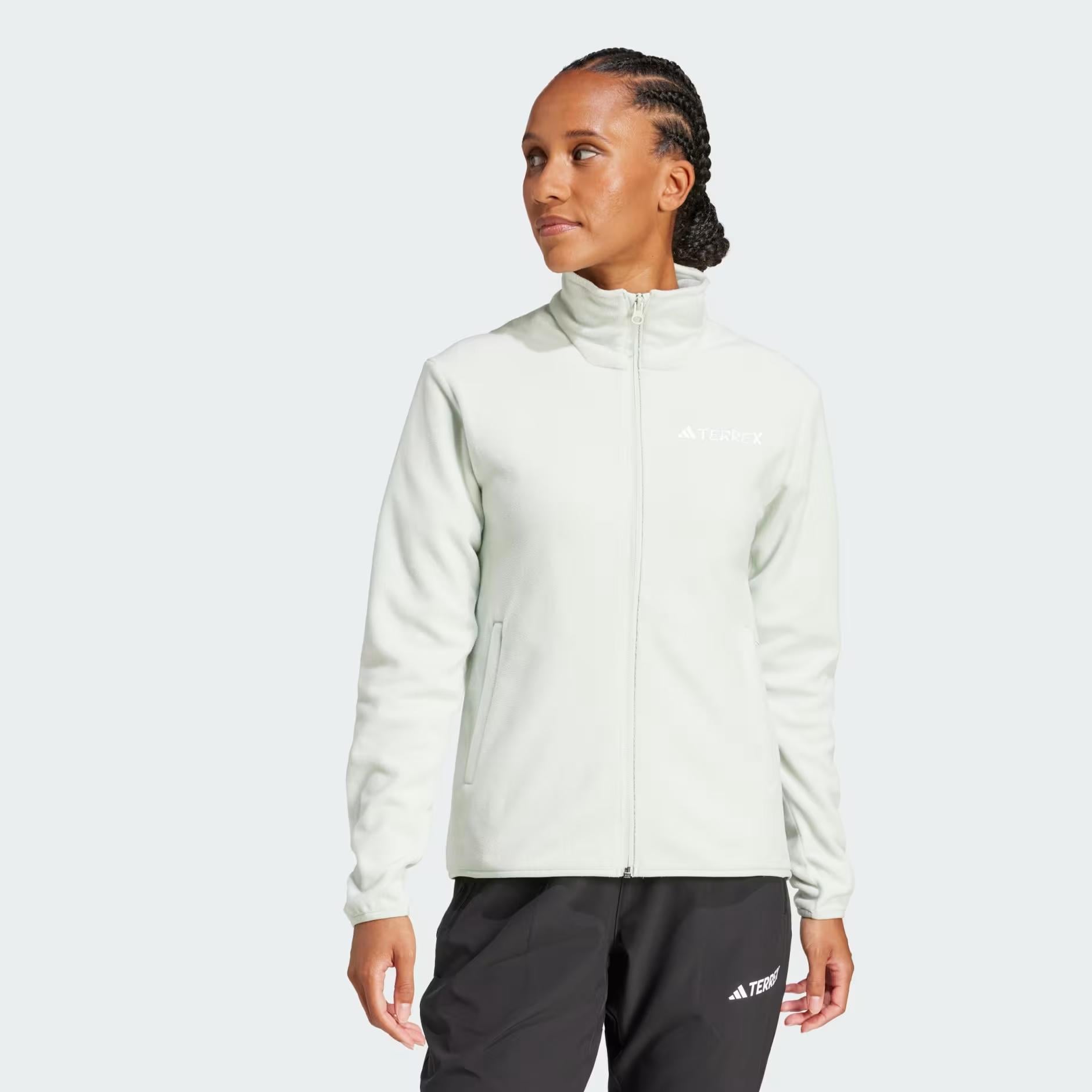 W MT ESS FZ FL - ADIDAS SIYAH