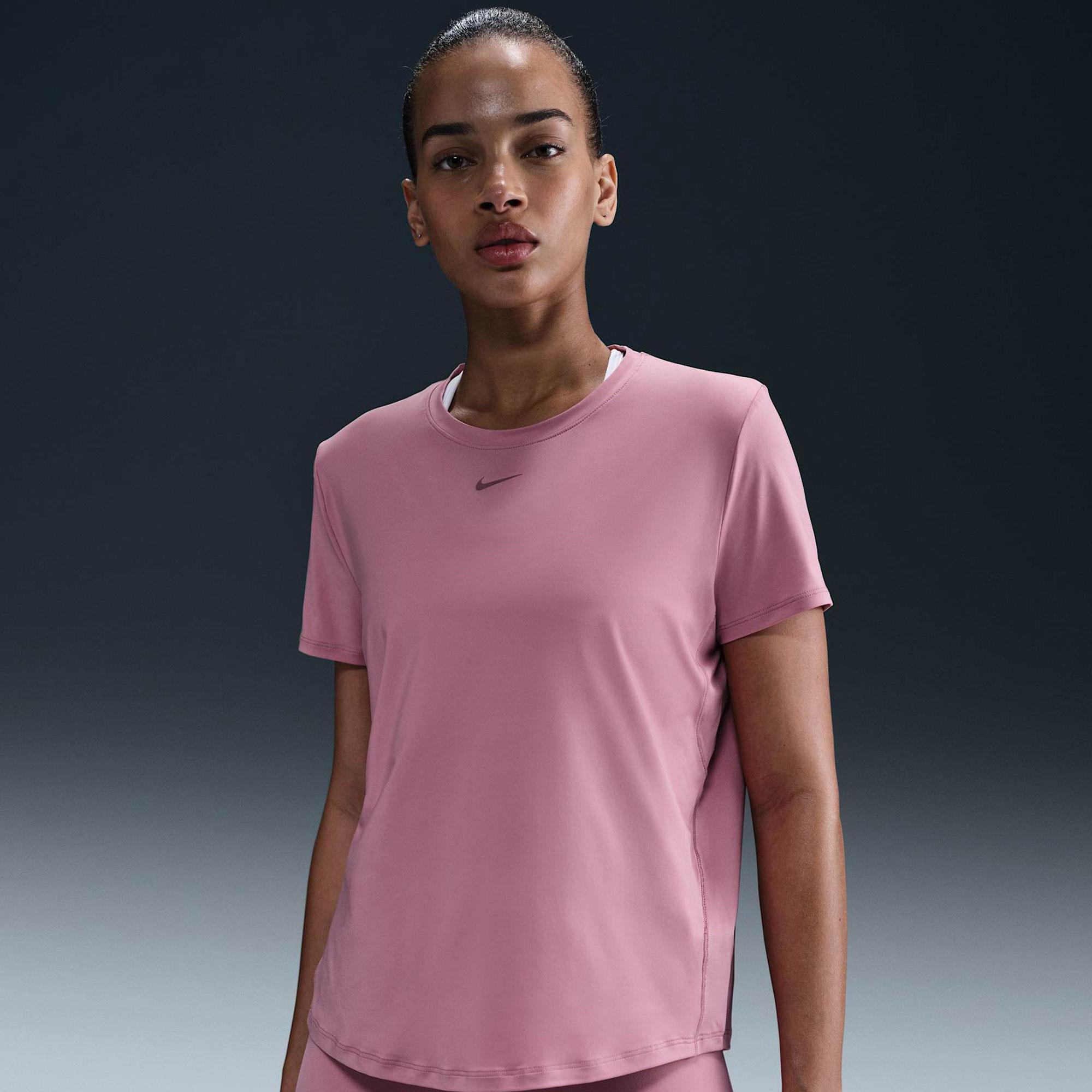 W NK ONE CLASSIC DF SS TOP - KAHVE/SİMLİ