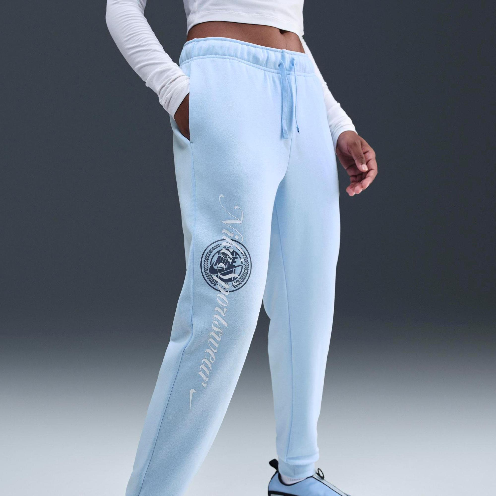 W NSW CLUB FLC GX STD PANT - LACİVERT/SARI
