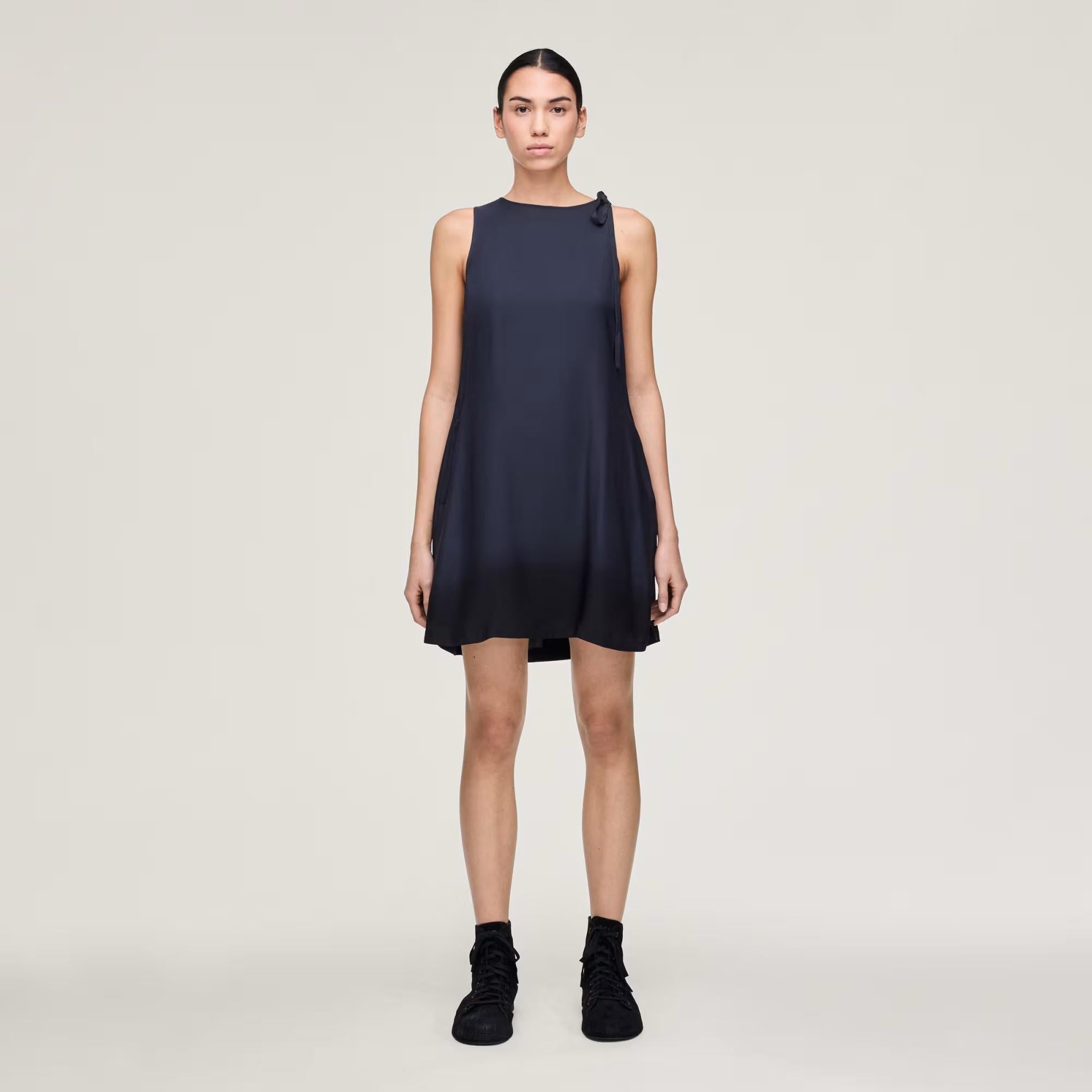 W SHRT DD DRESS - ADIDAS SIYAH