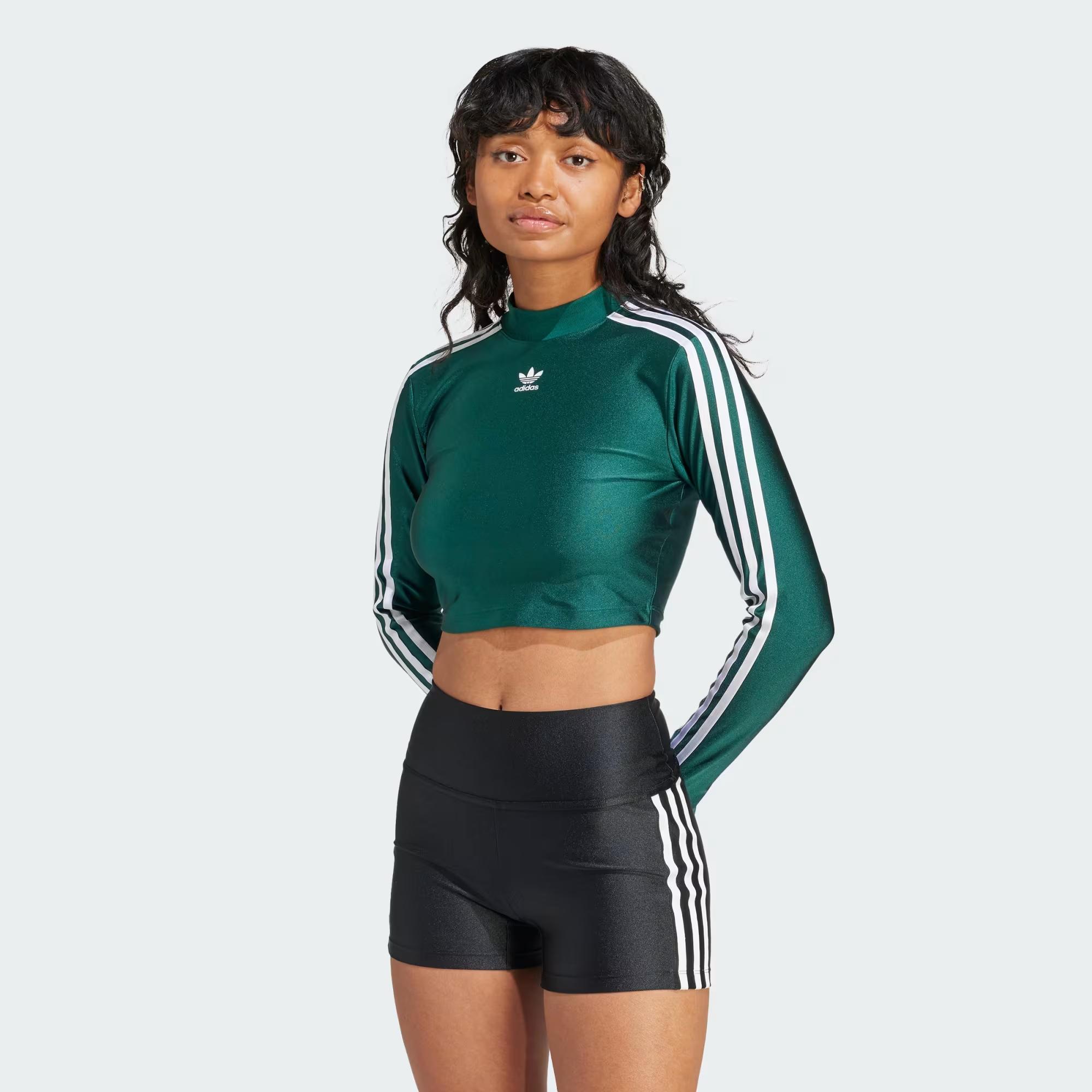 adidas 3 Stripes Cropped Kadın Tişört IR8136 | Etichetsport.com