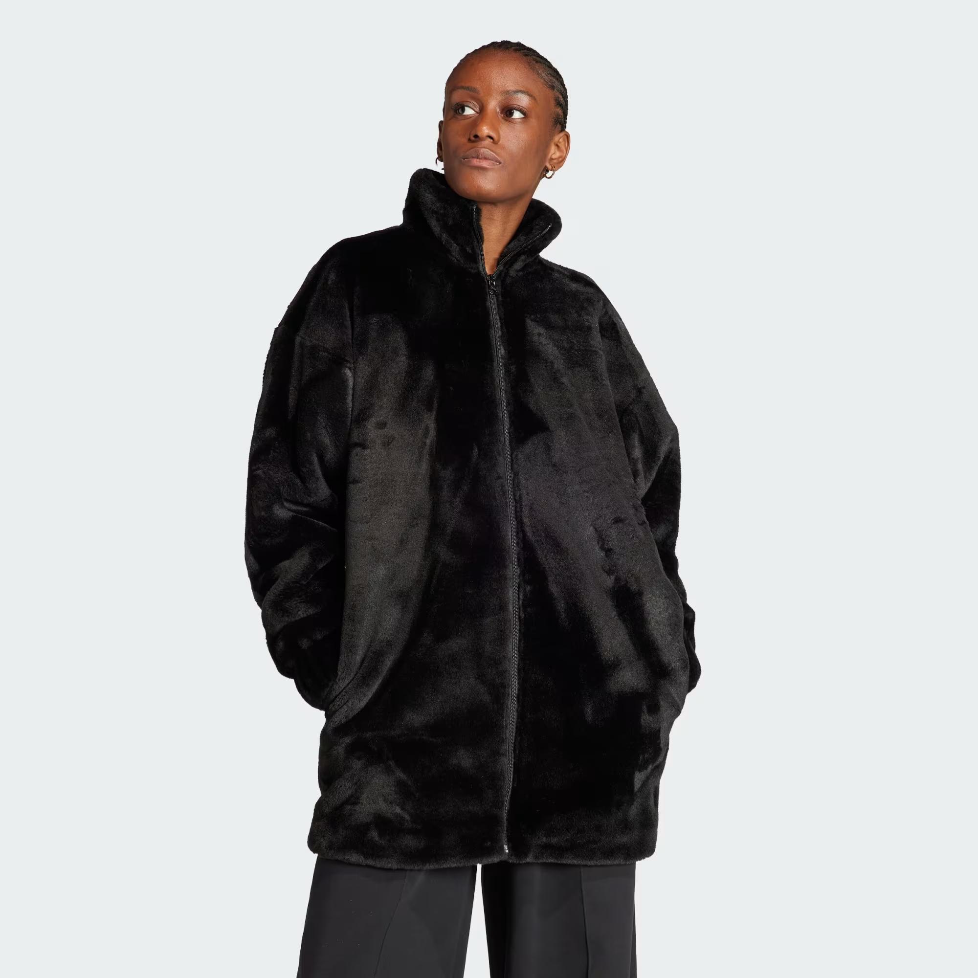 ふくふく adidas Faux Fur Kadın Mont