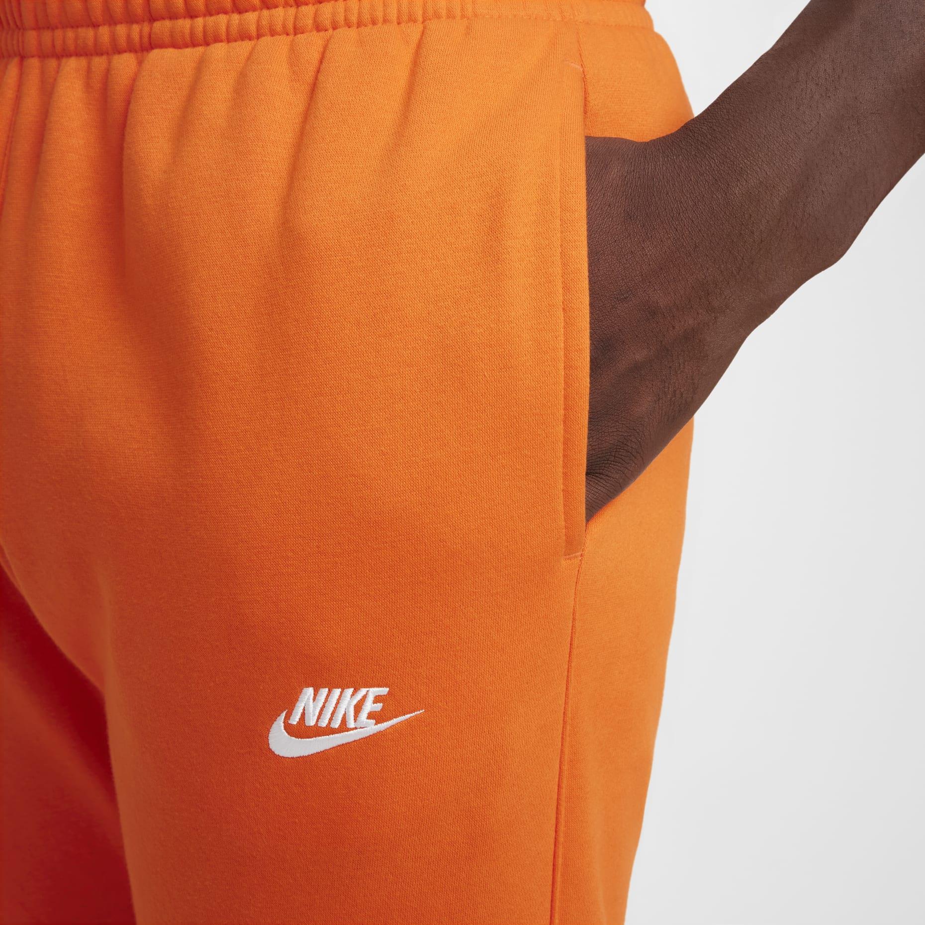Nike sportswear club fleece orange 2025