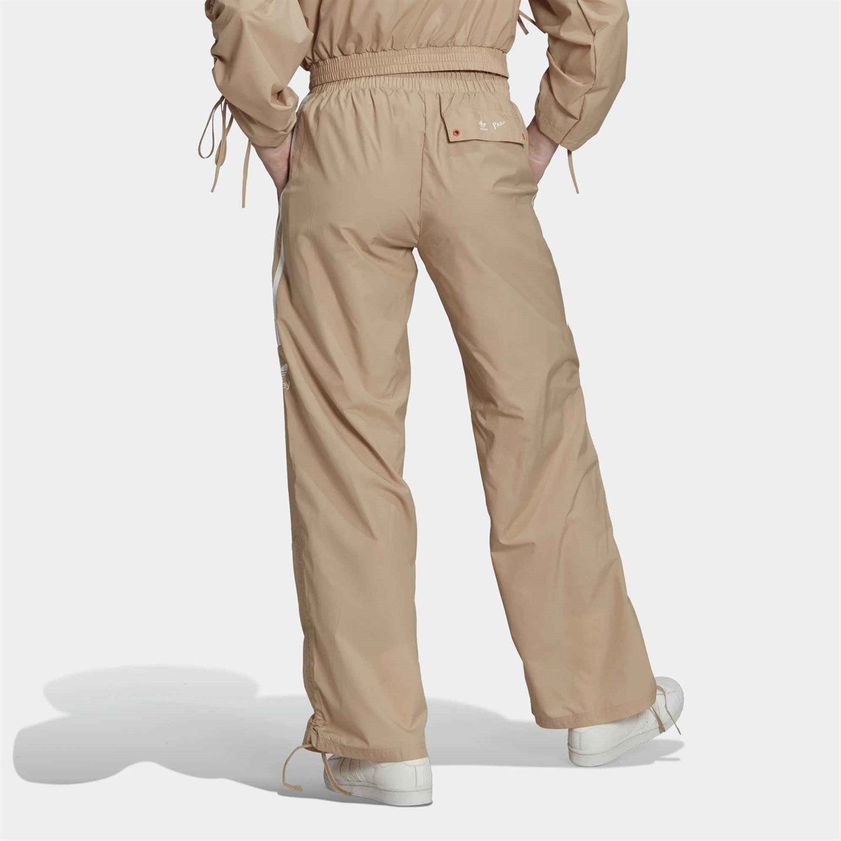 adidas 3-Stripes High Rise Ruched Kadın Eşofman Altı