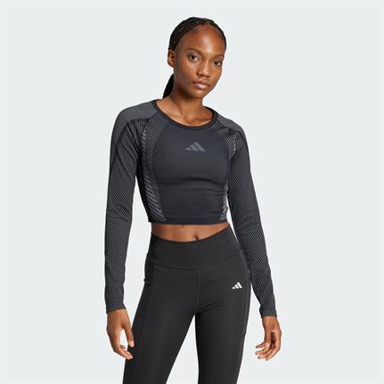 レディースジャーフル adidas Seamless Knitted Kadın Tişört JH1364 | Etichetsport.com