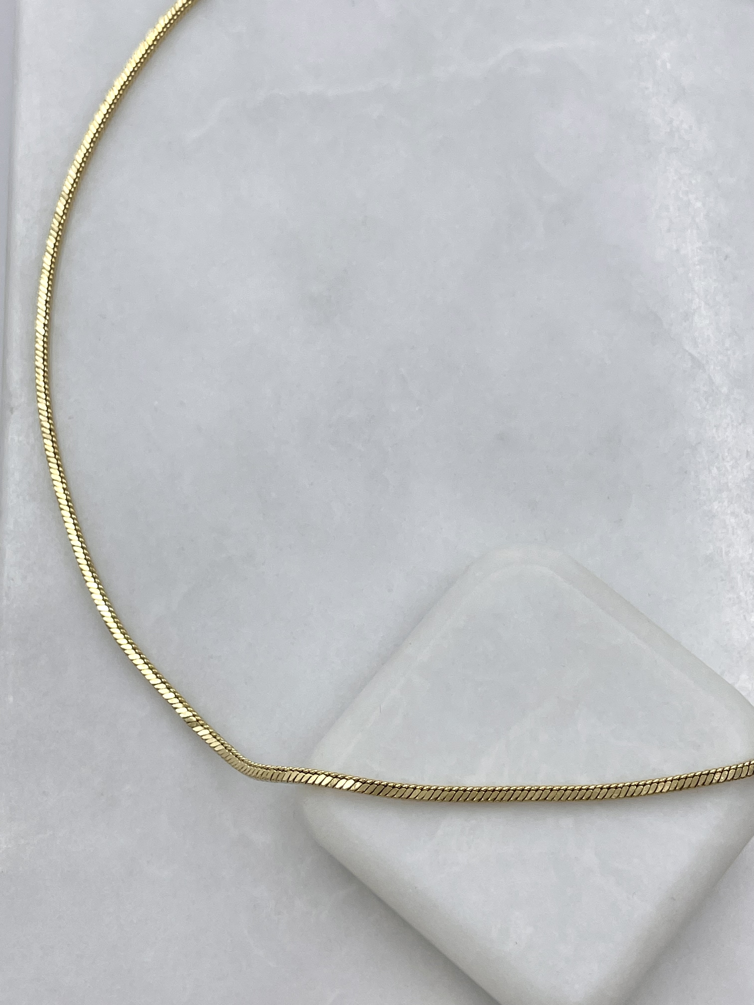 Özel Seri Küp Zincir Kolye 45 cm Gold