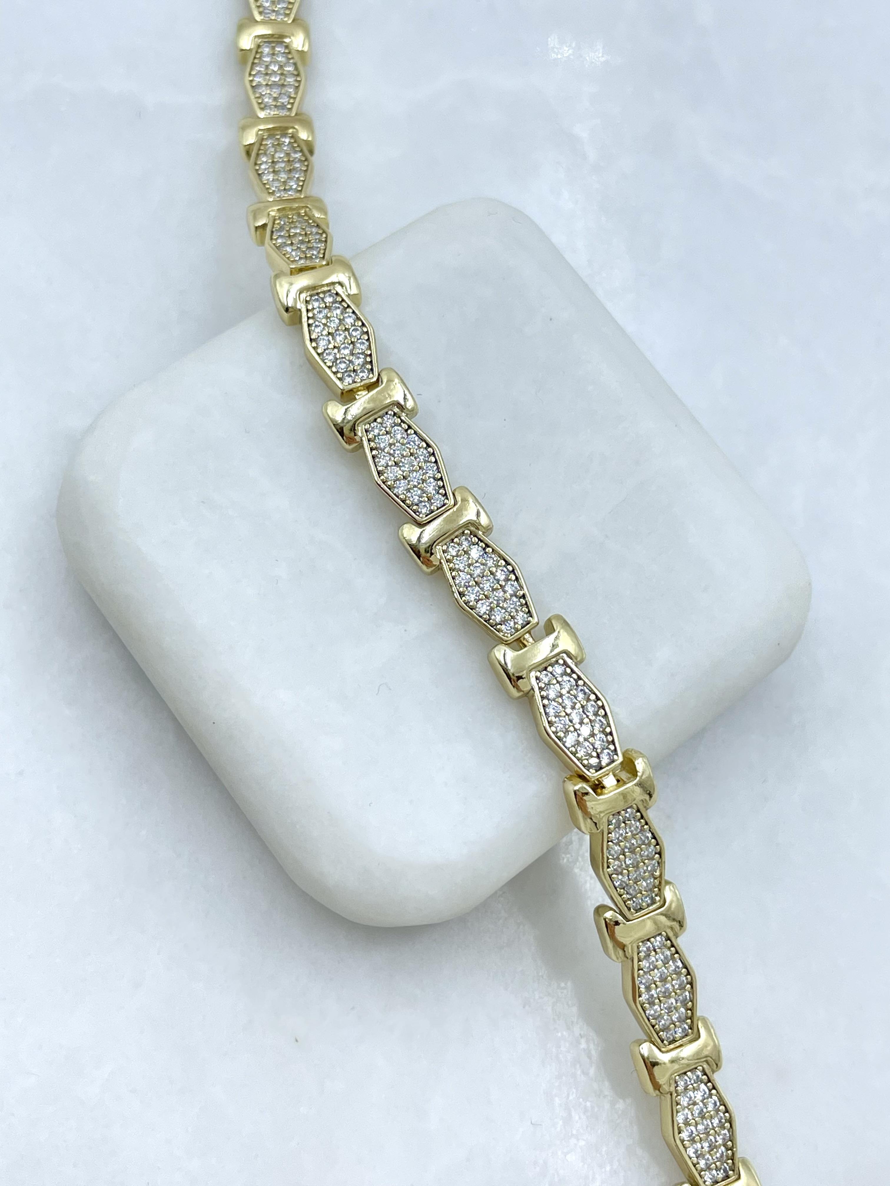 Özel Seri Gold Detaylı Tasarım Bileklik Gold