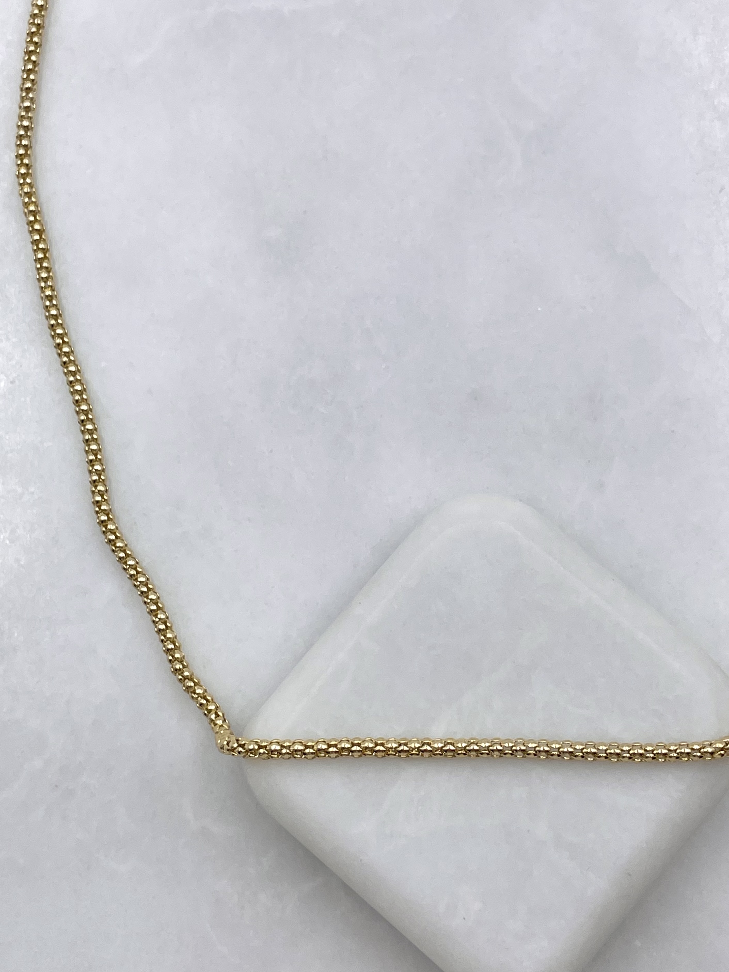 Özel Seri Kafes Zincir Kolye 50 cm Gold