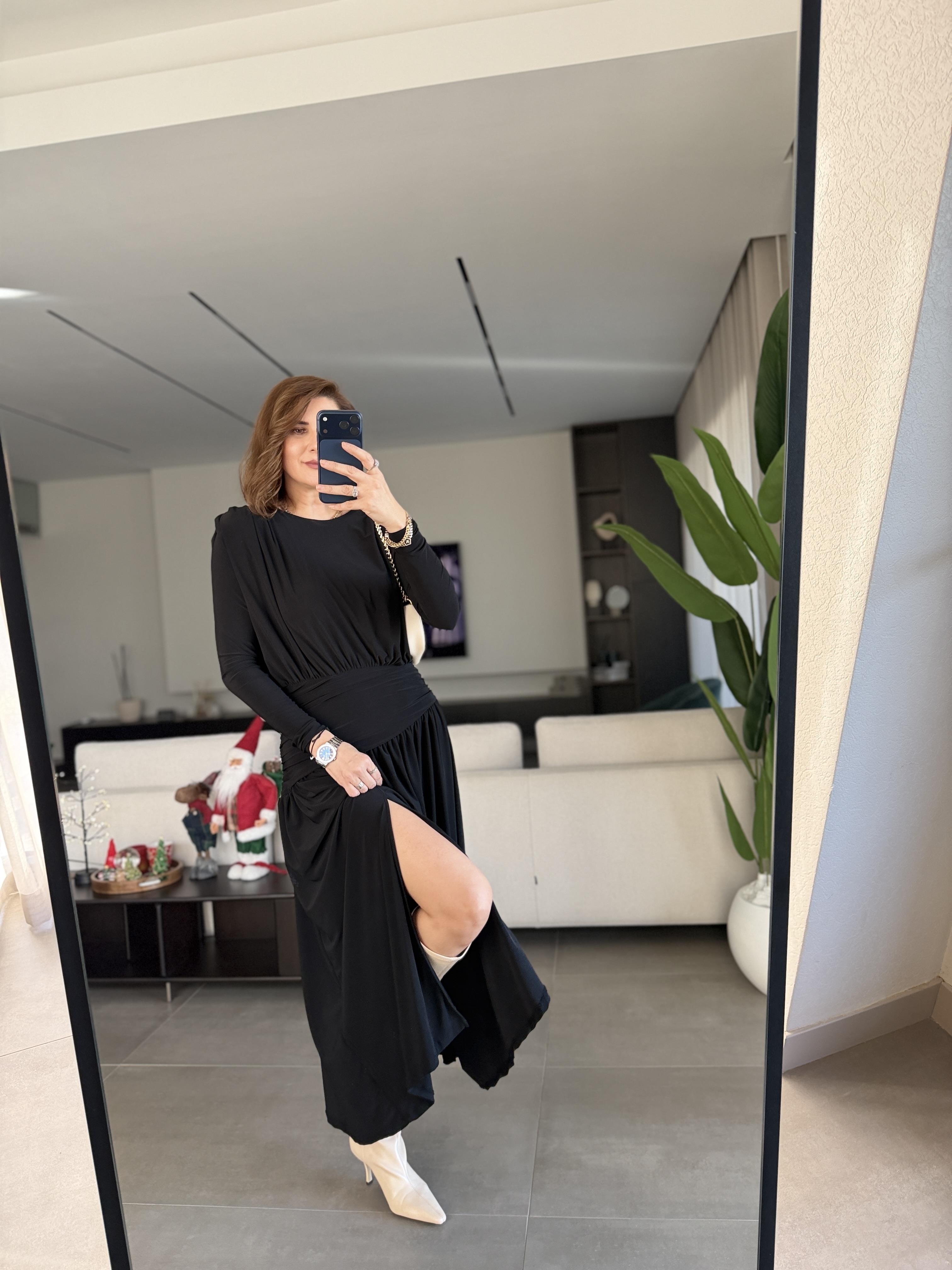 Büzgülü Korsaj Sandy Elbise