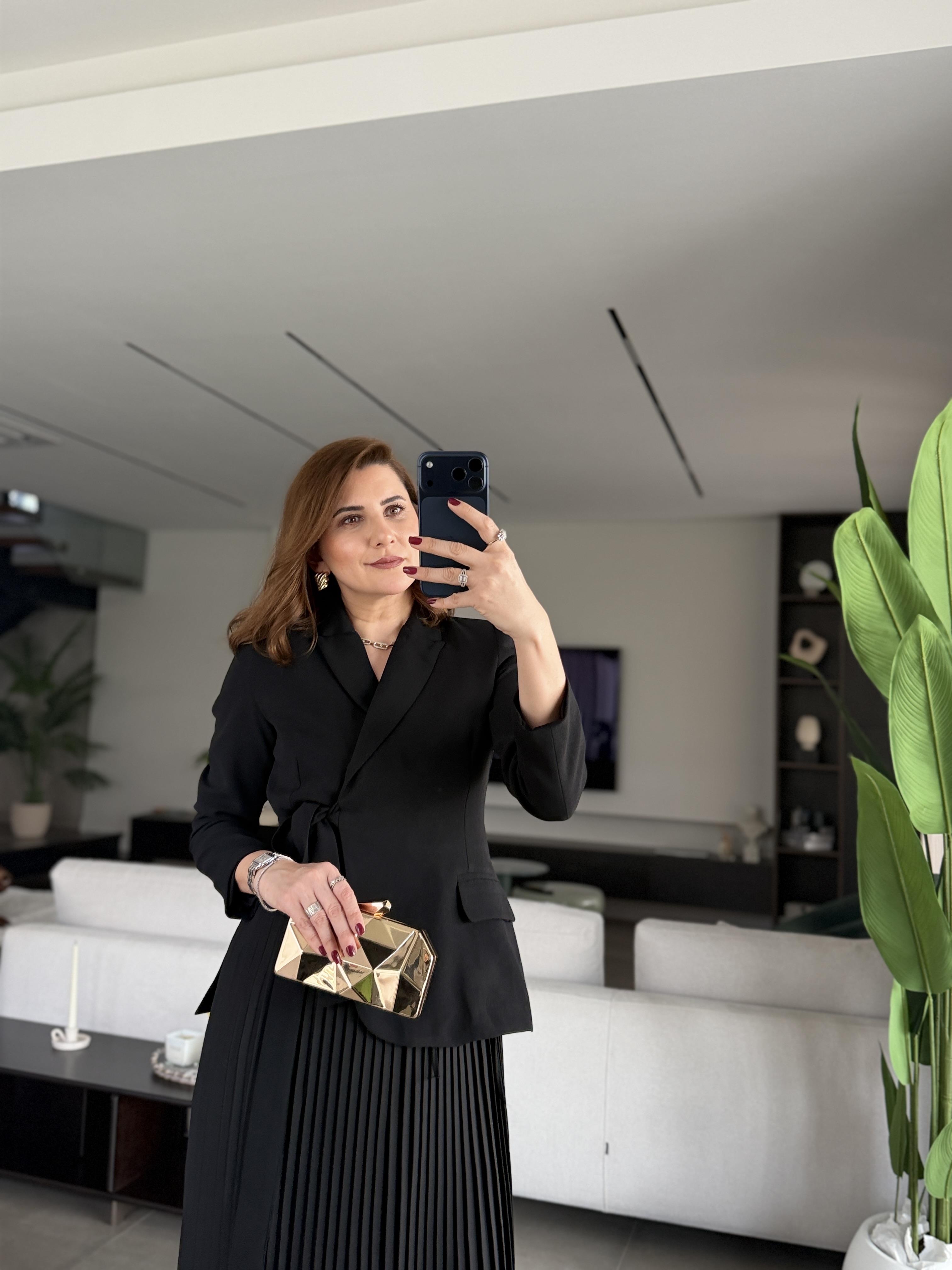 Ceketli Piliseli Elbise