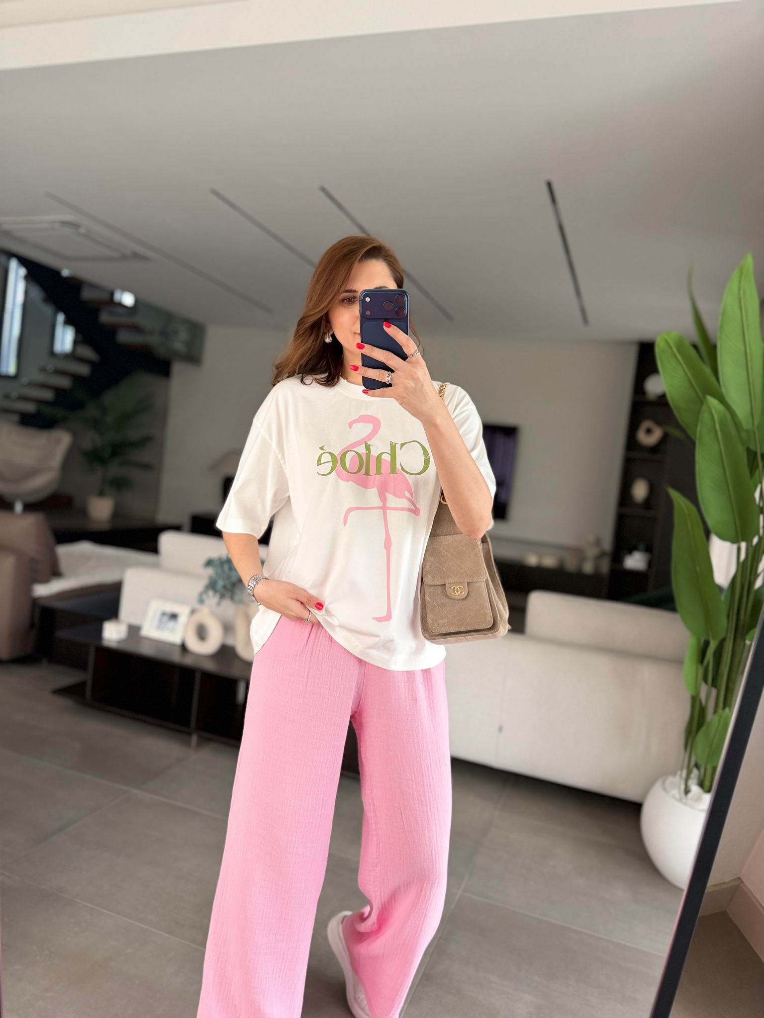 Chloe Baskılı T-shirt