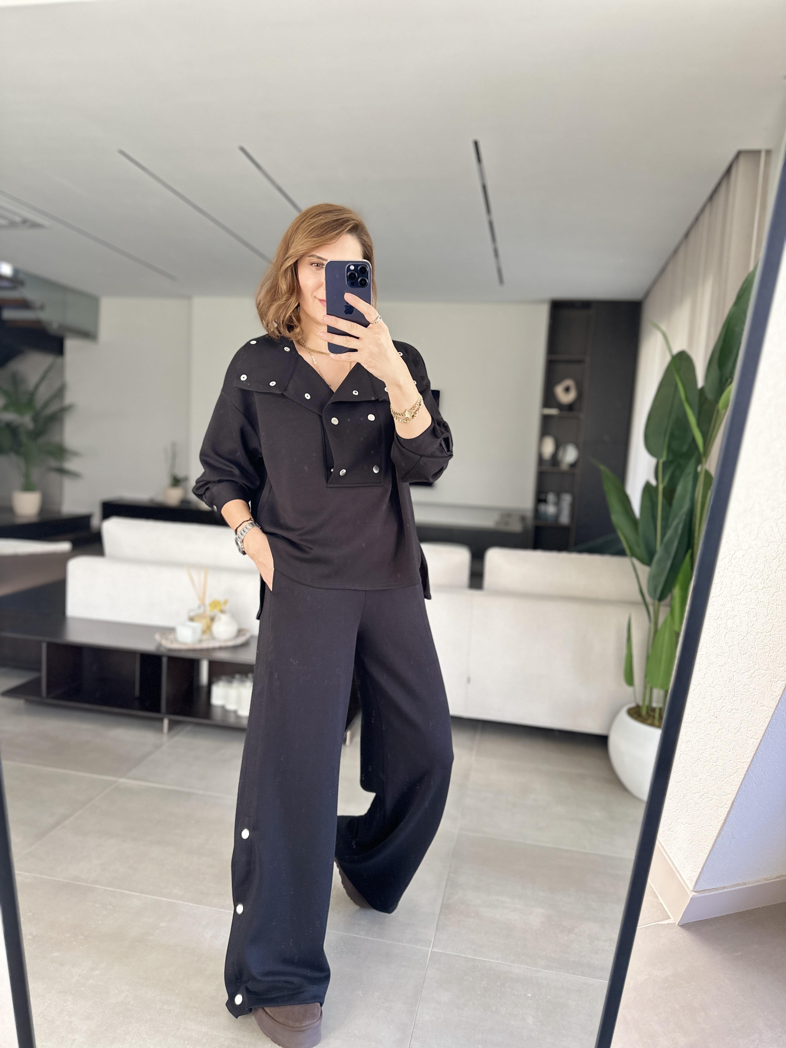 Çift Çıtlı Yaka Modal Takım