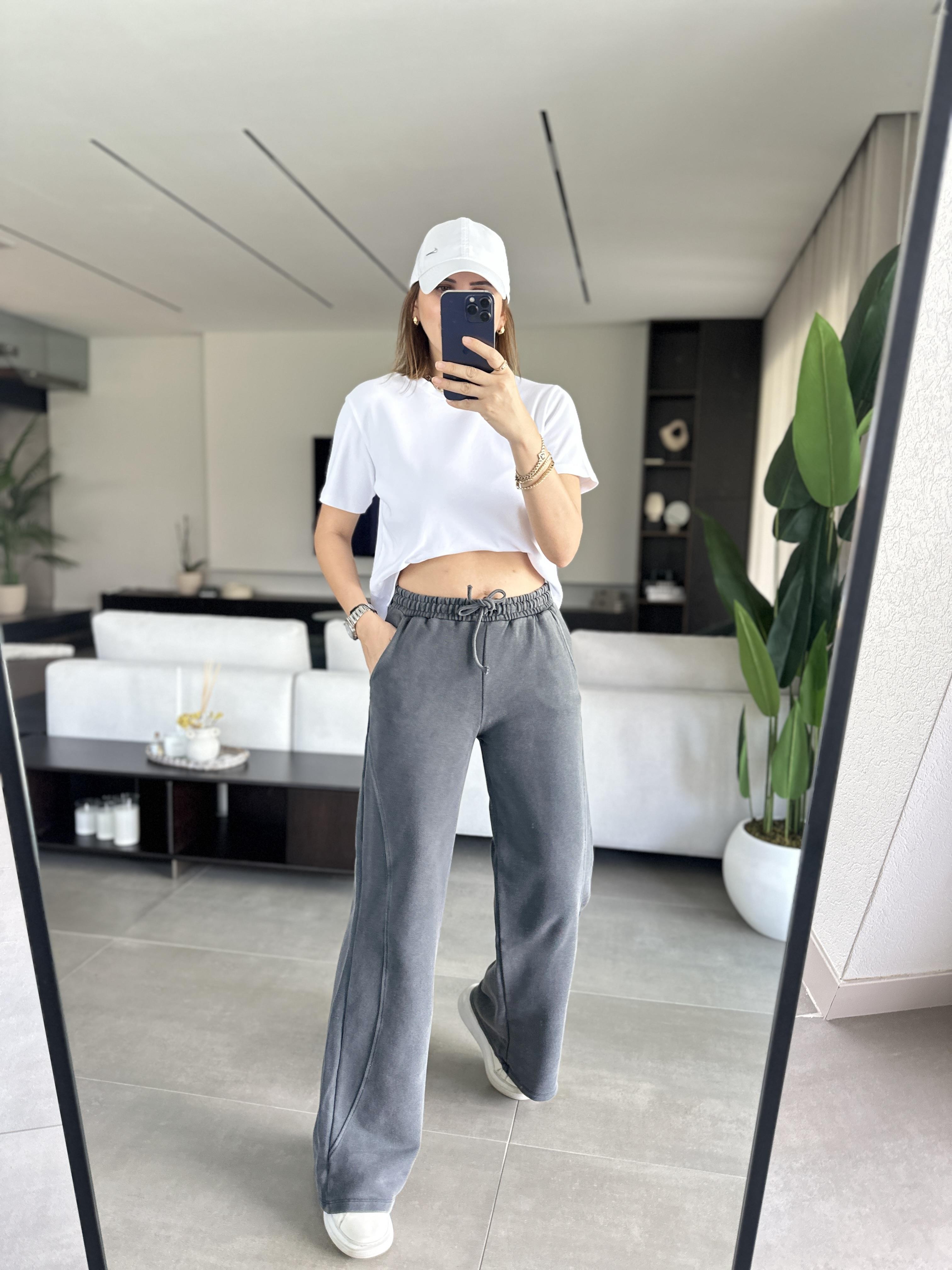 Dikiş Detaylı Beli İpli Eşofman