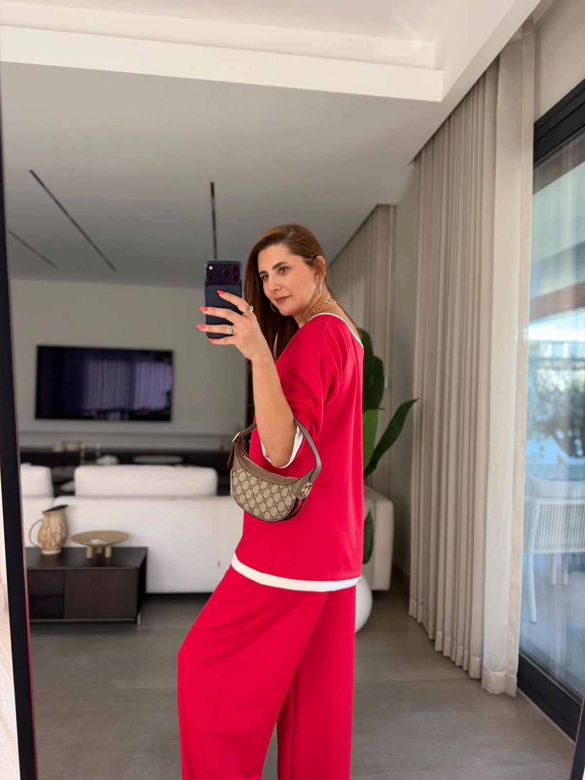 Kırmızı Bella Biyeli Takım