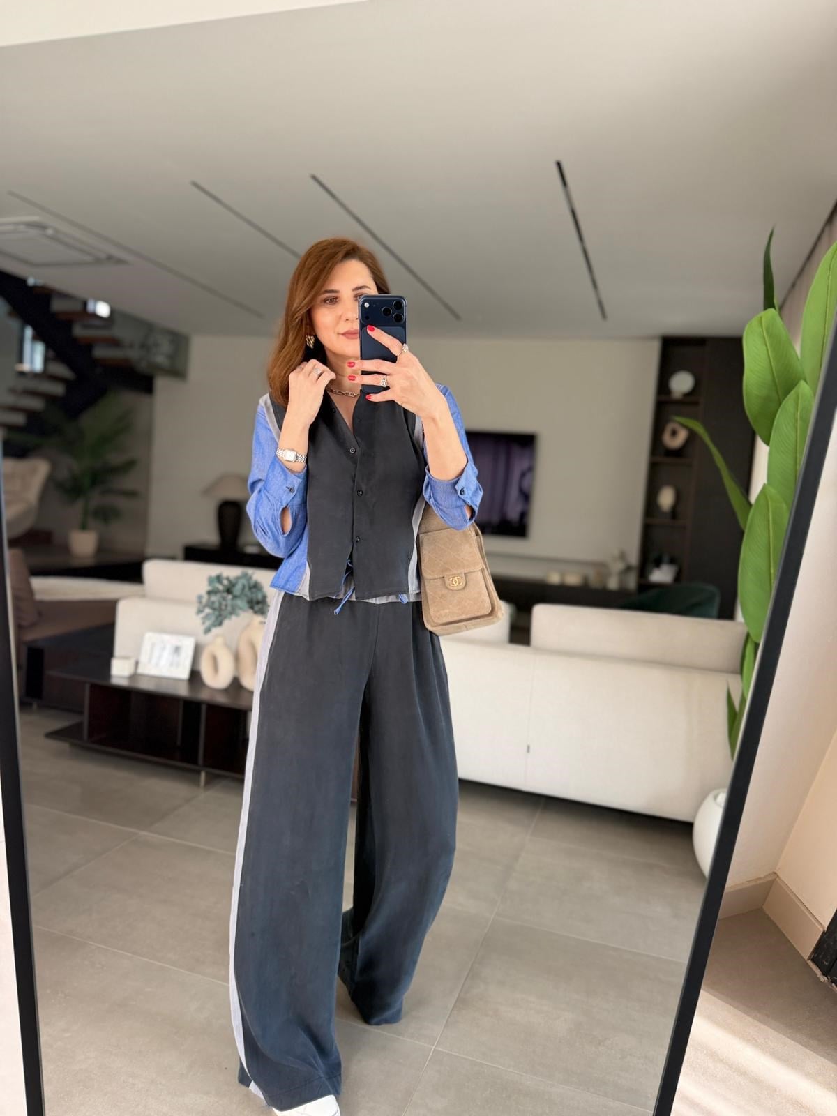 Kot Detay Tencel Takım