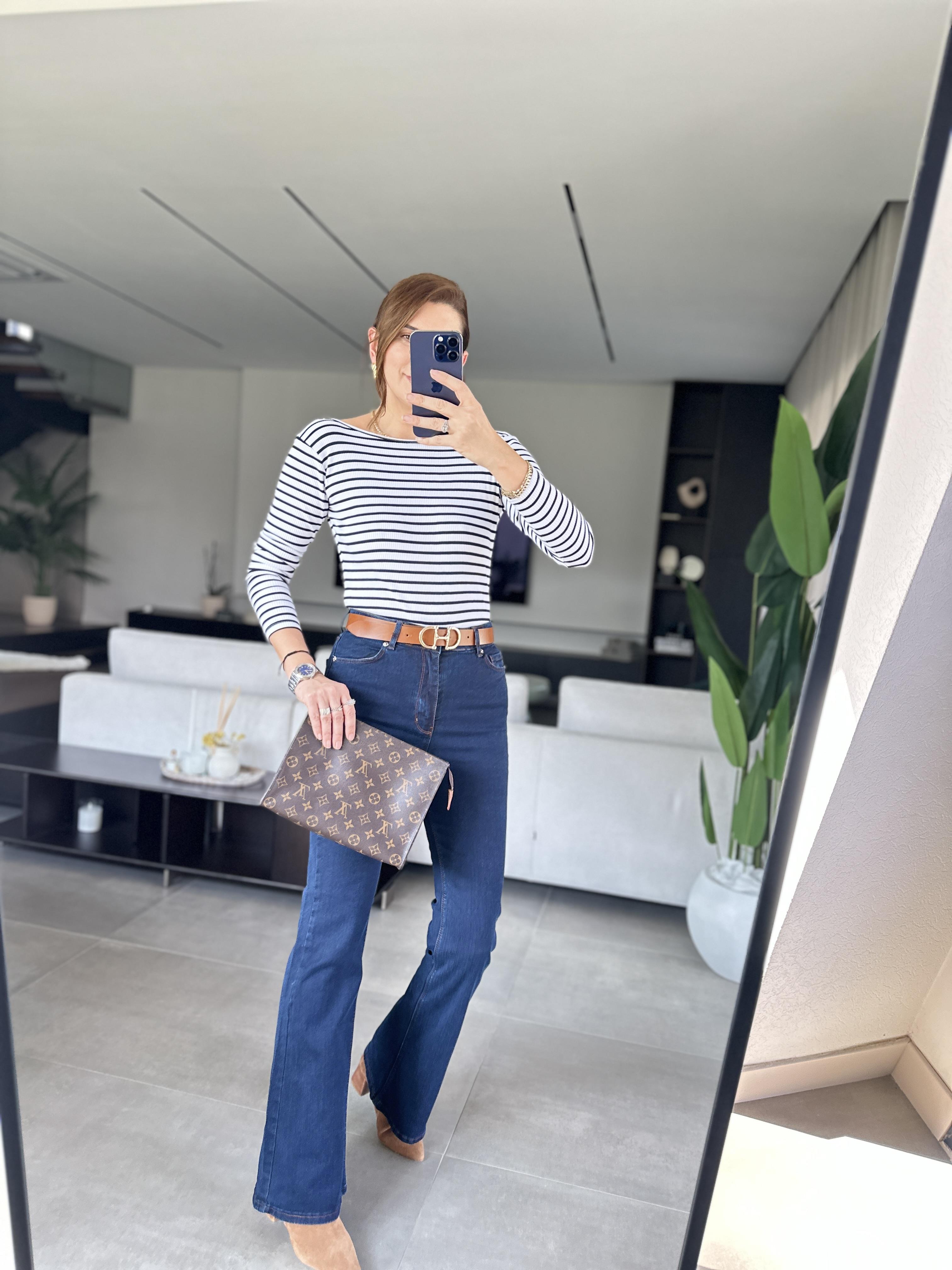 Lacivert Lori Toparlayıcı Jean