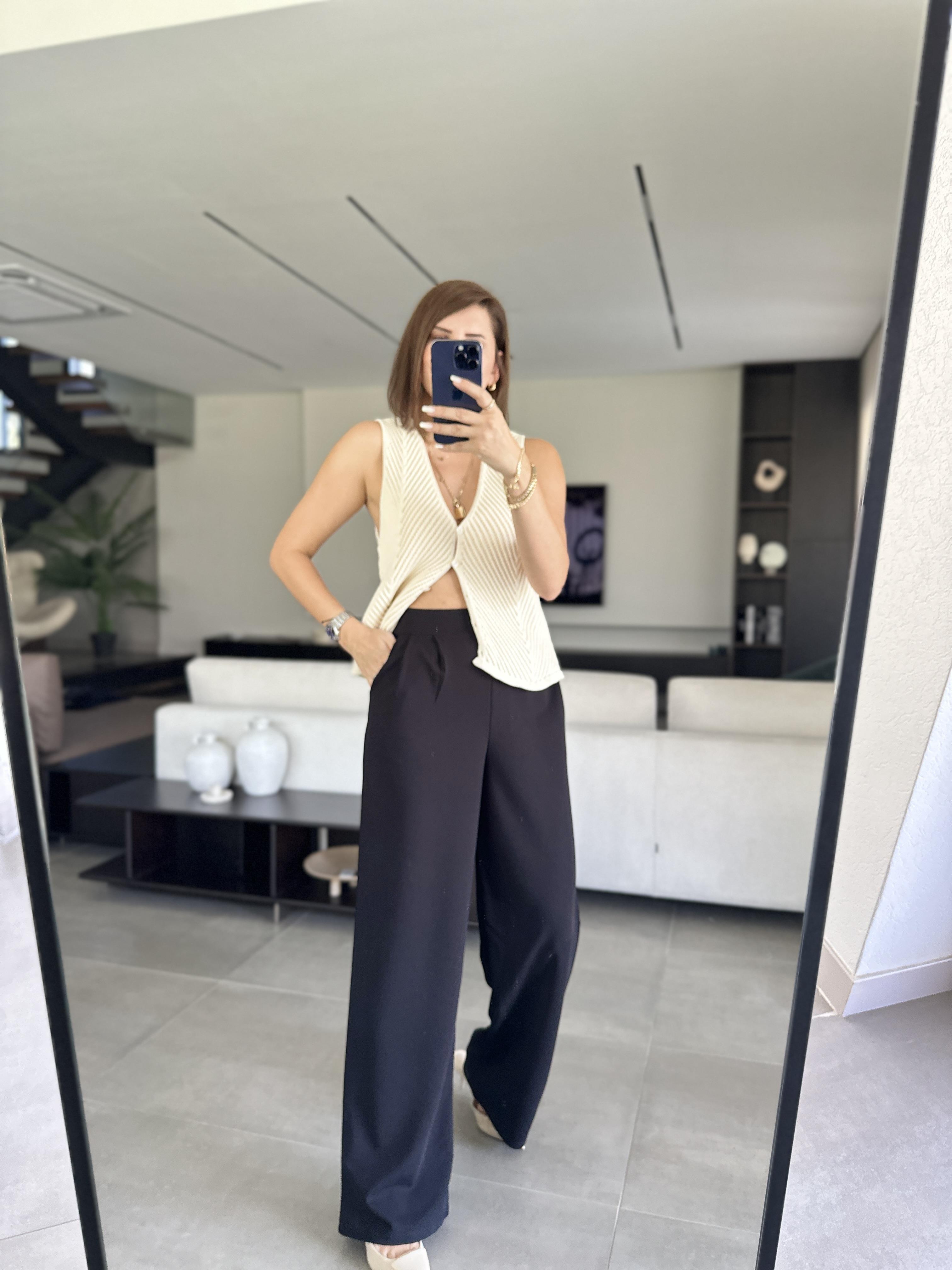 Siyah Berlin Pantolon