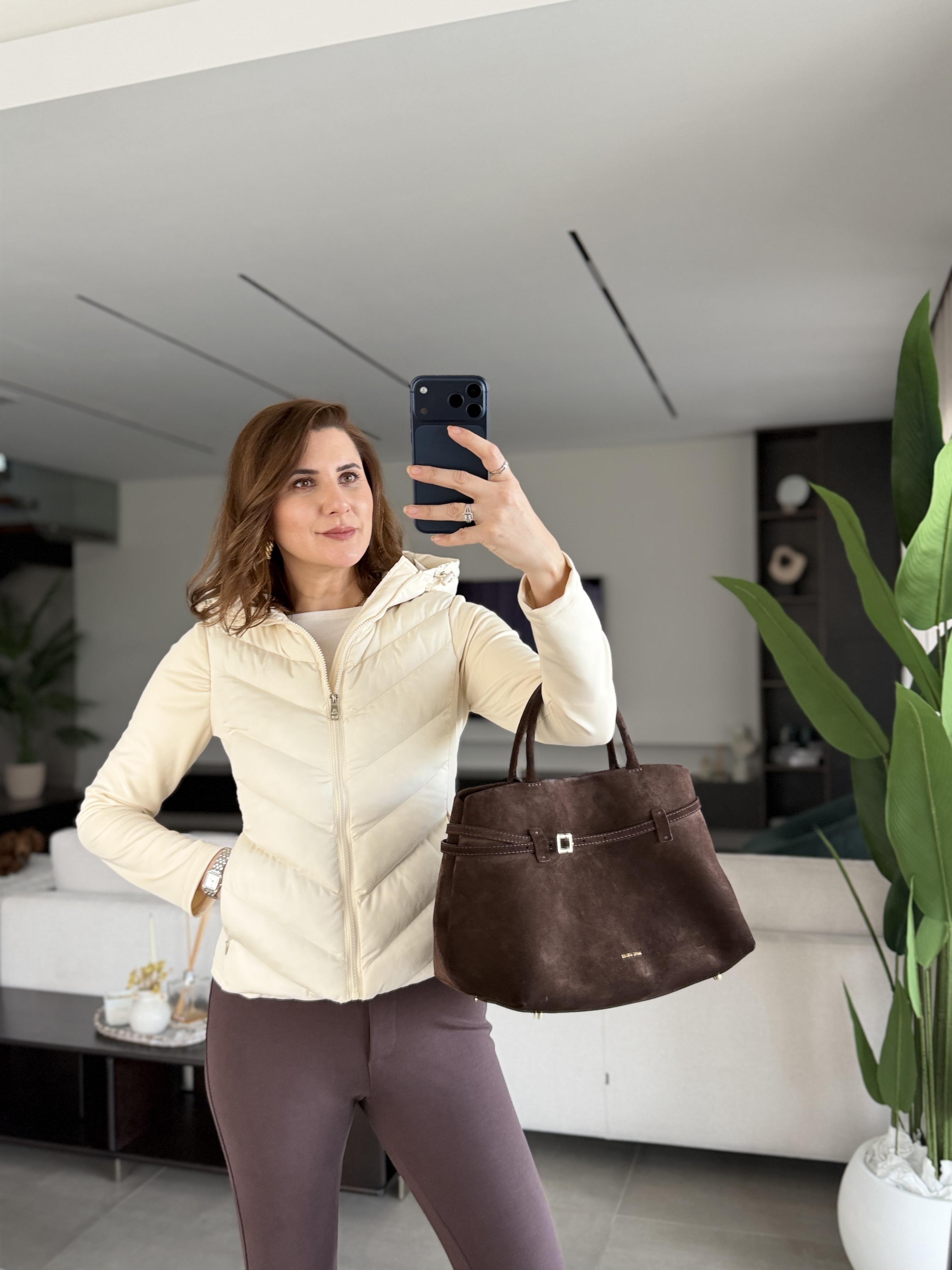 V Dikişli Kapşonlu Silva Ceket