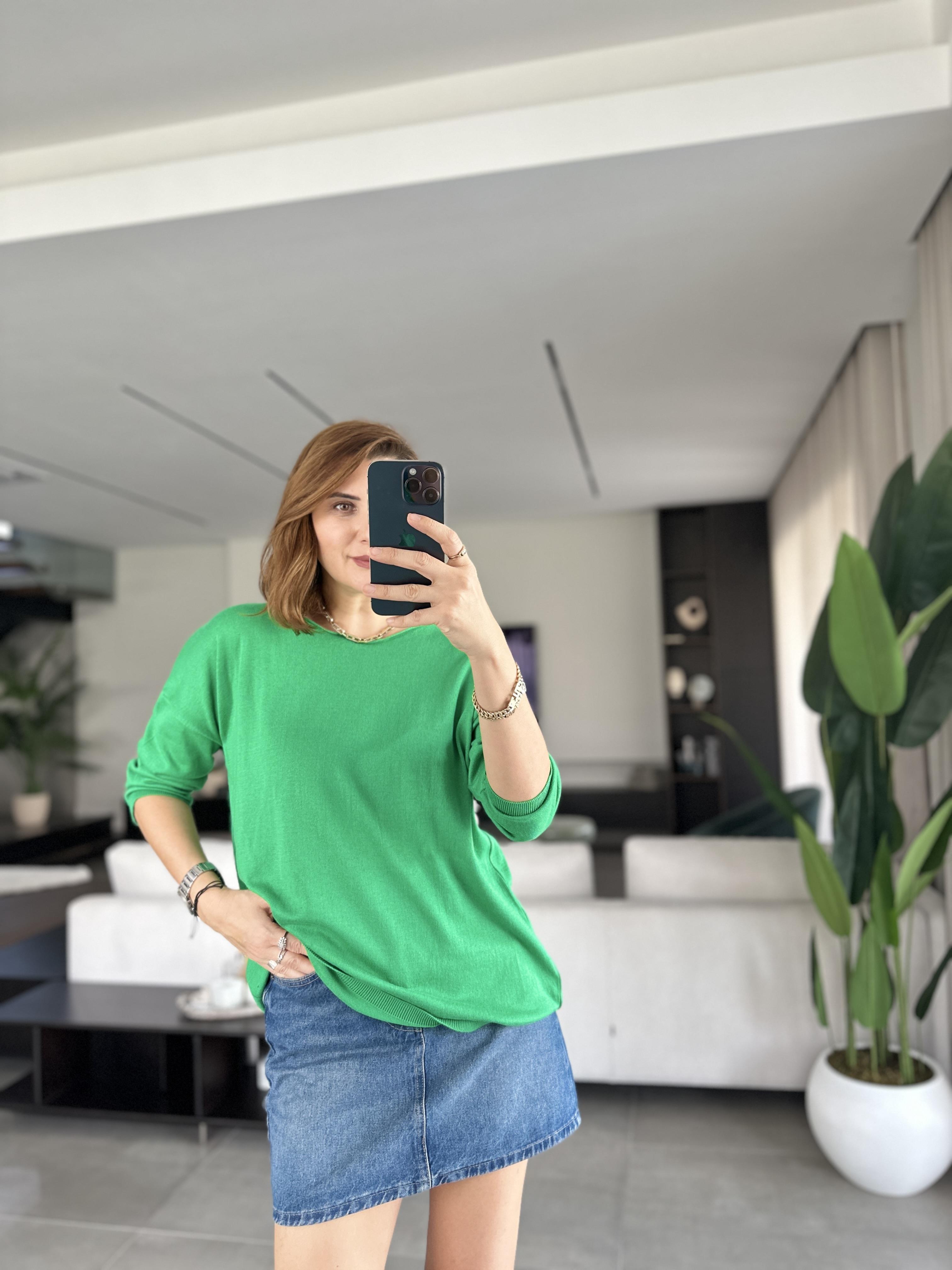Yeşil Lena Bluz
