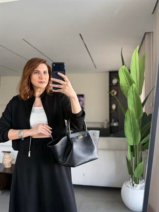 Siyah Modal Ceket Etek Takım