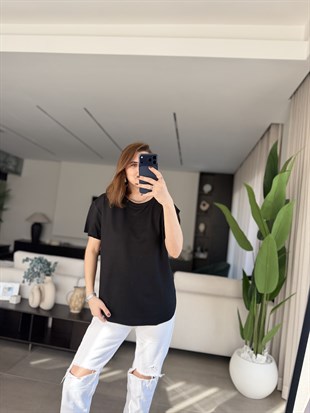Siyah Versa Basic T-shirt