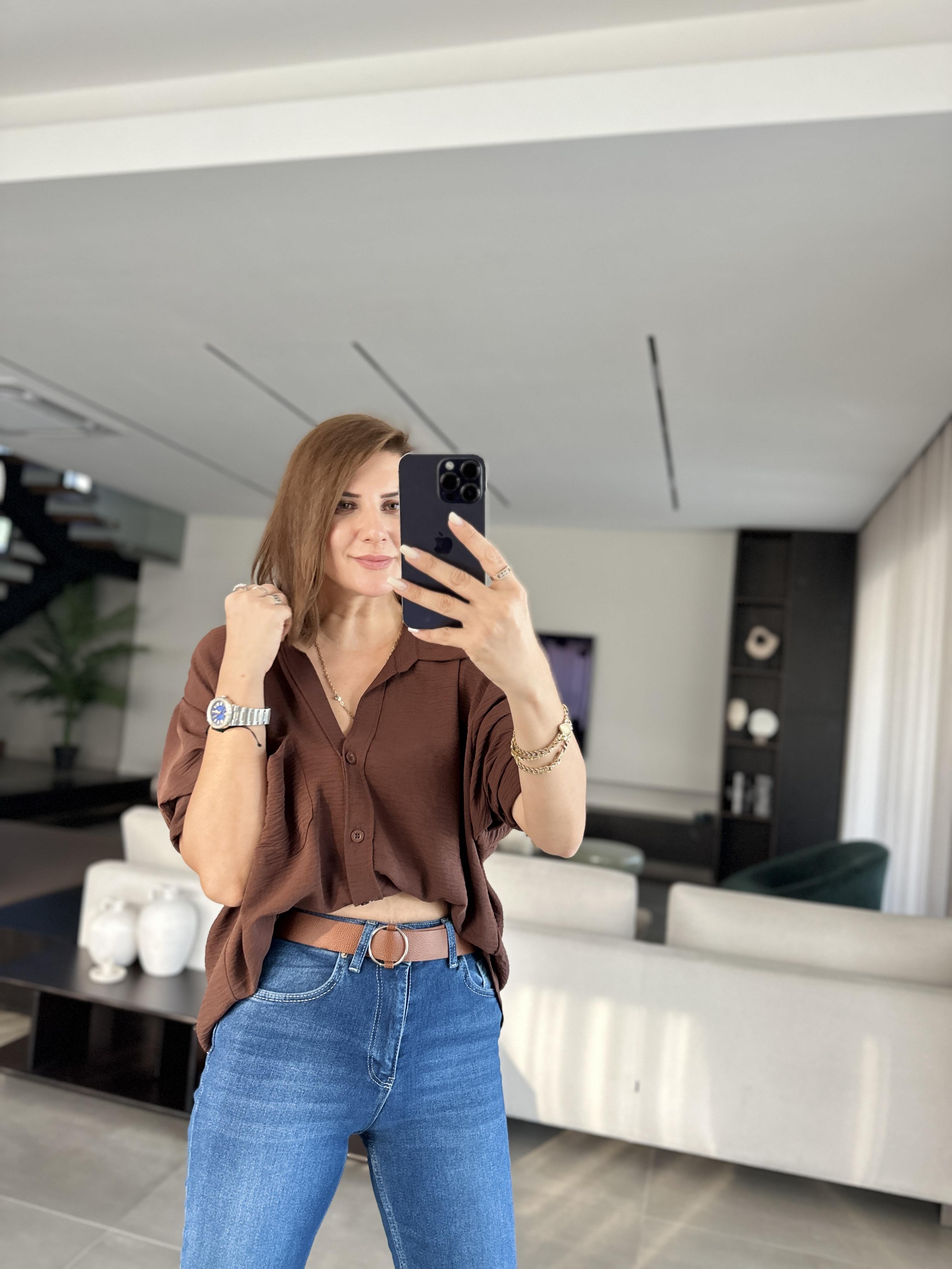 Acı Kahve Ayrobin Salaş Gömlek