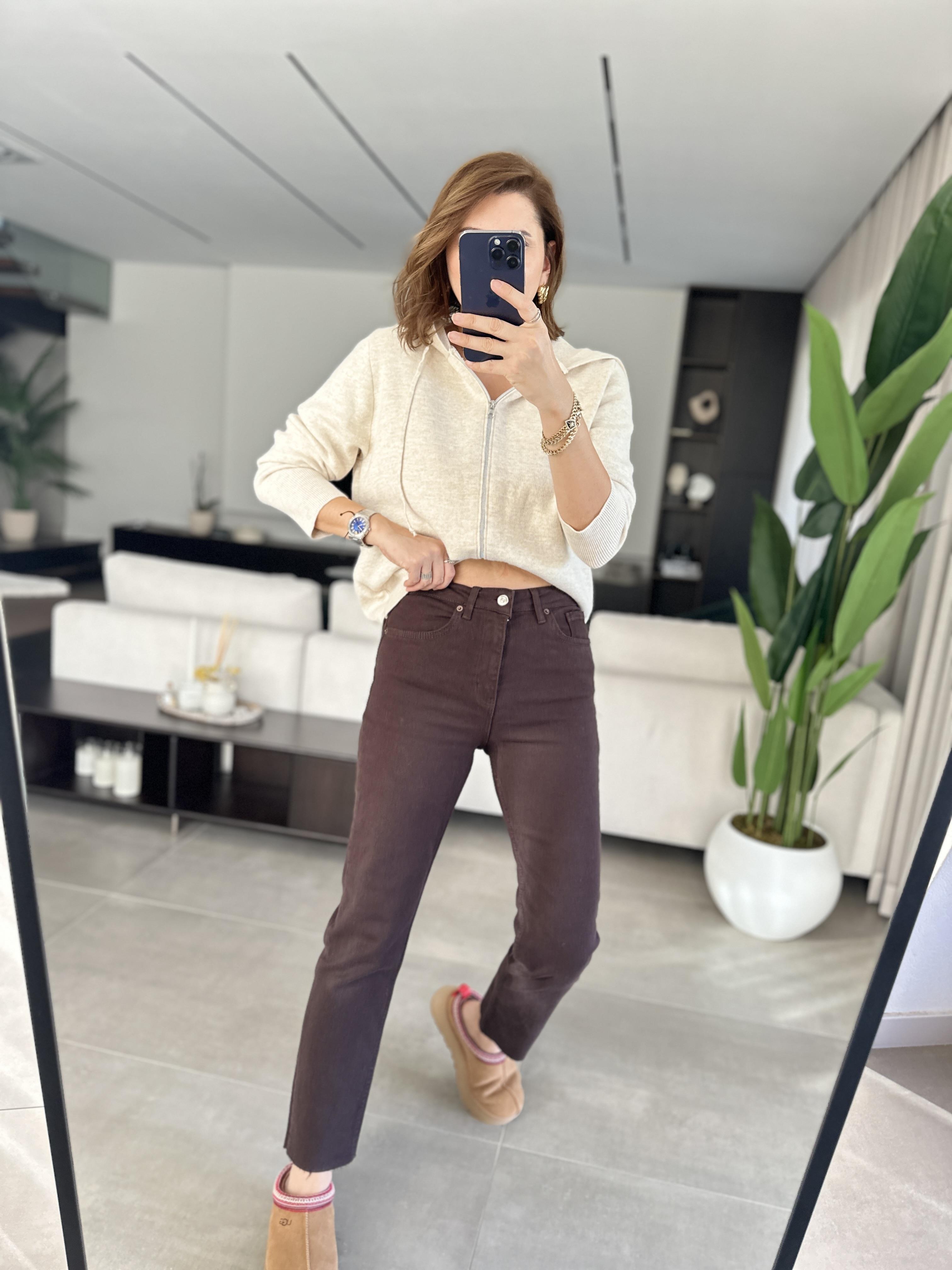 Acı Kahve Boyfit Pantolon