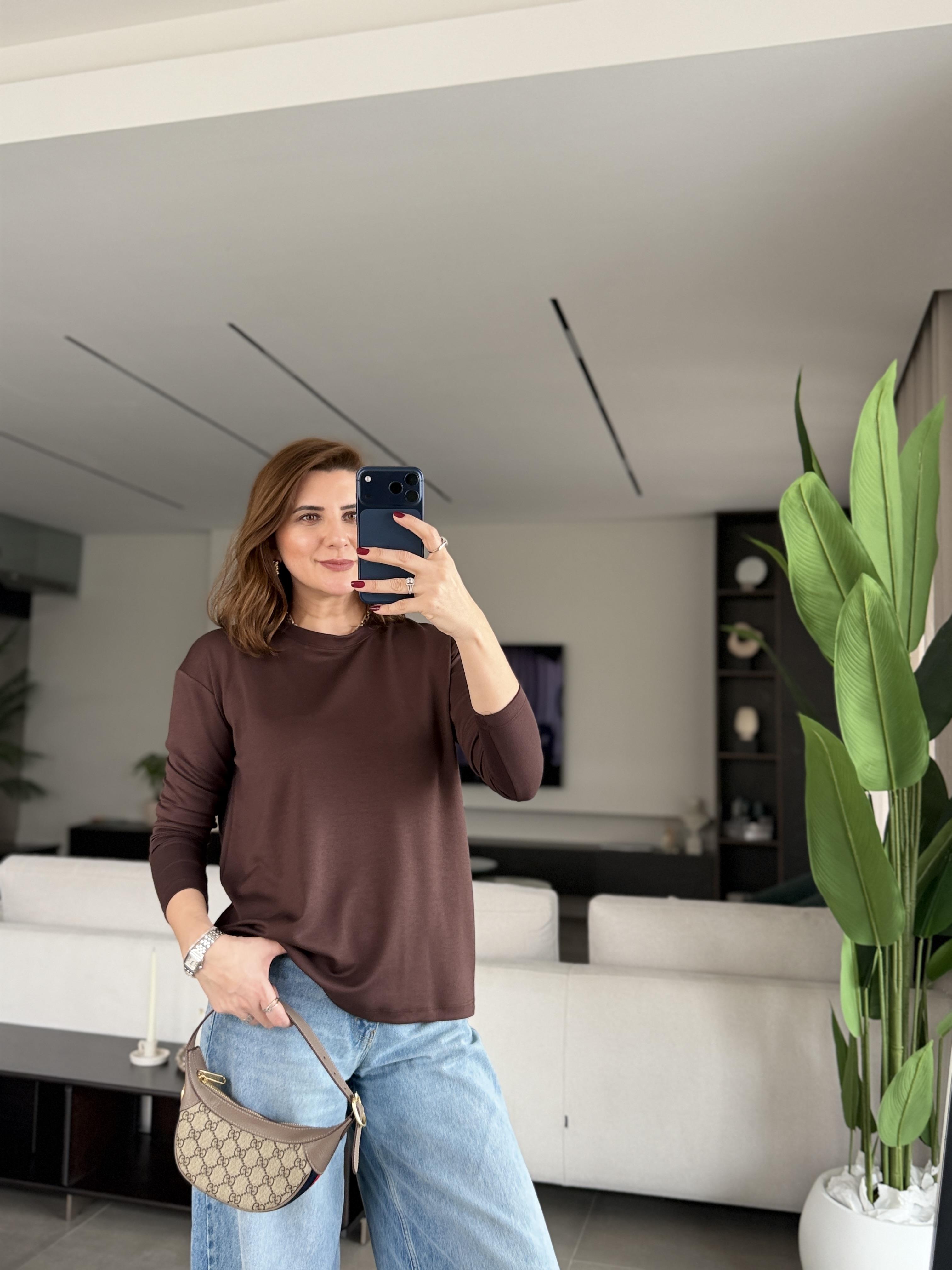 Acı Kahve Malta Bisiklet Yaka Basic Sweat