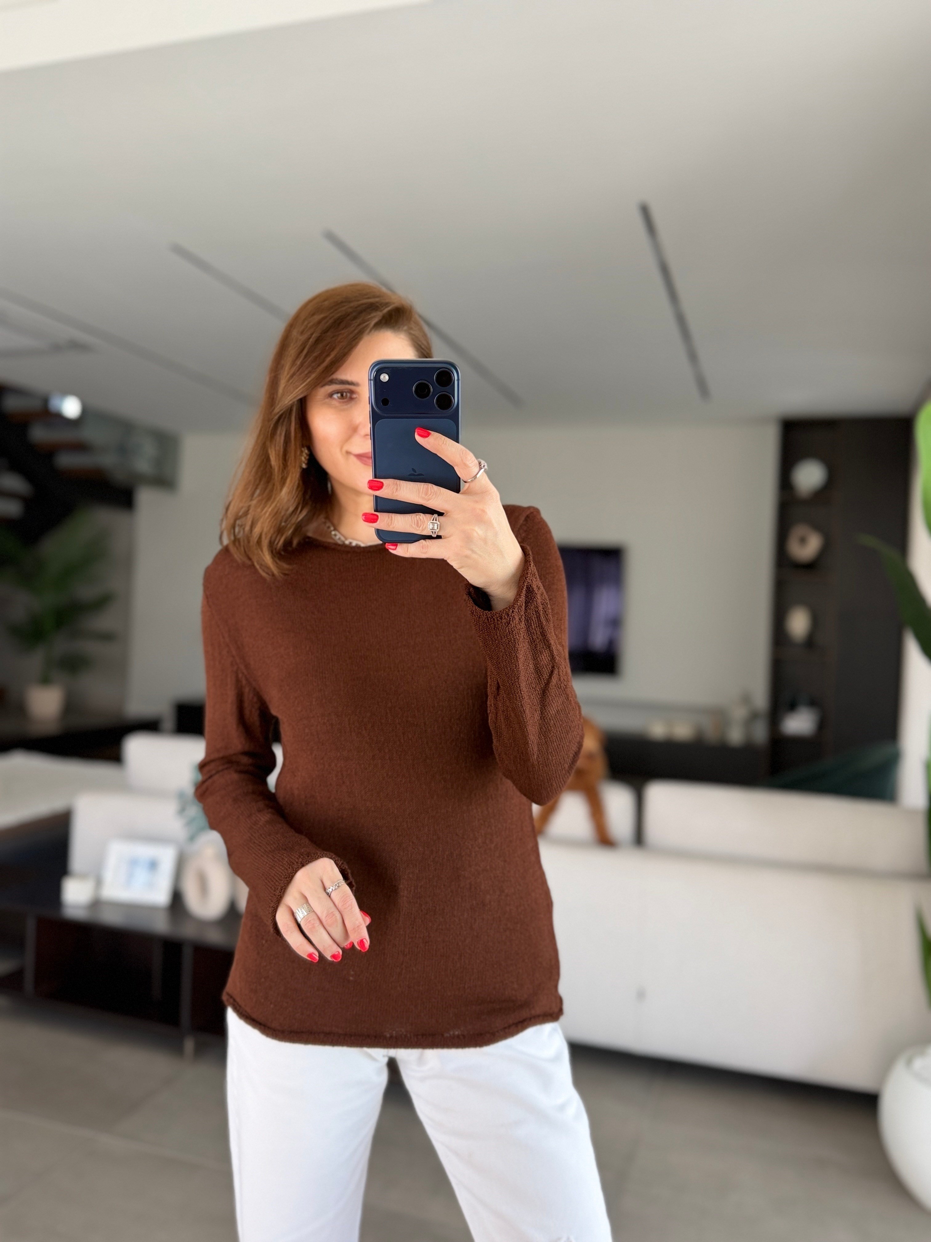 Acı Kahve Merserize Bluz