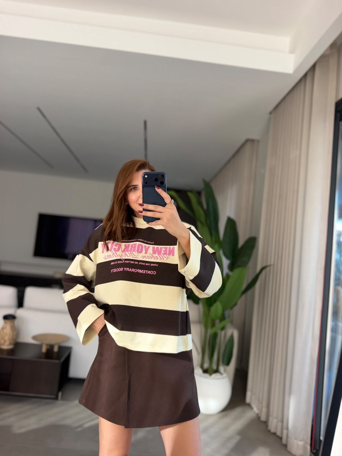 Acı Kahve NY Cıty Baskılı Sweatshırt