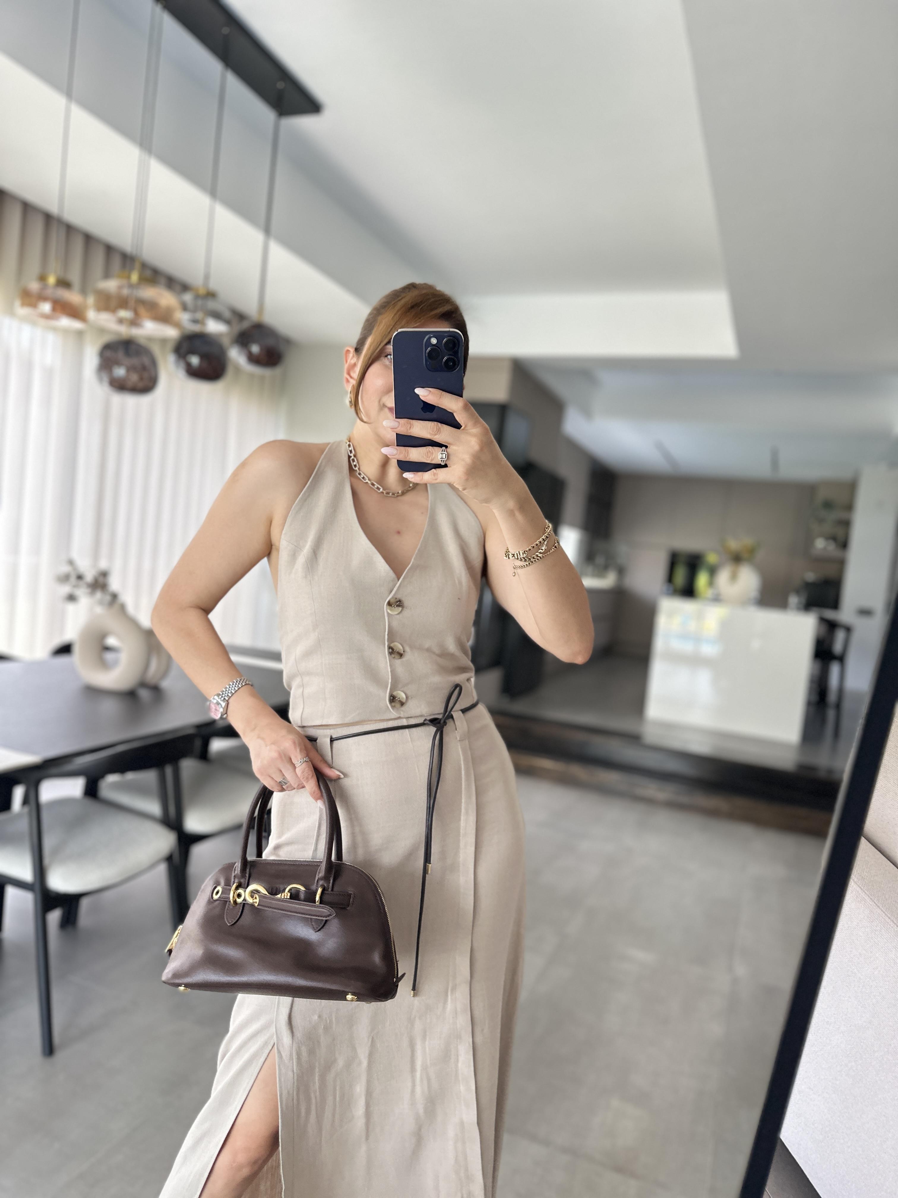 Asos Etekli Keten Takım